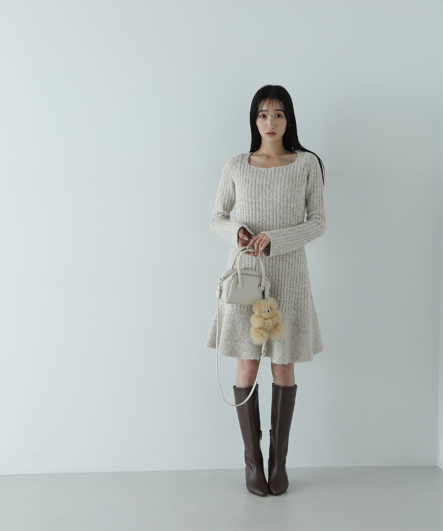  「ツイードミニワンピース」|ワンピース|