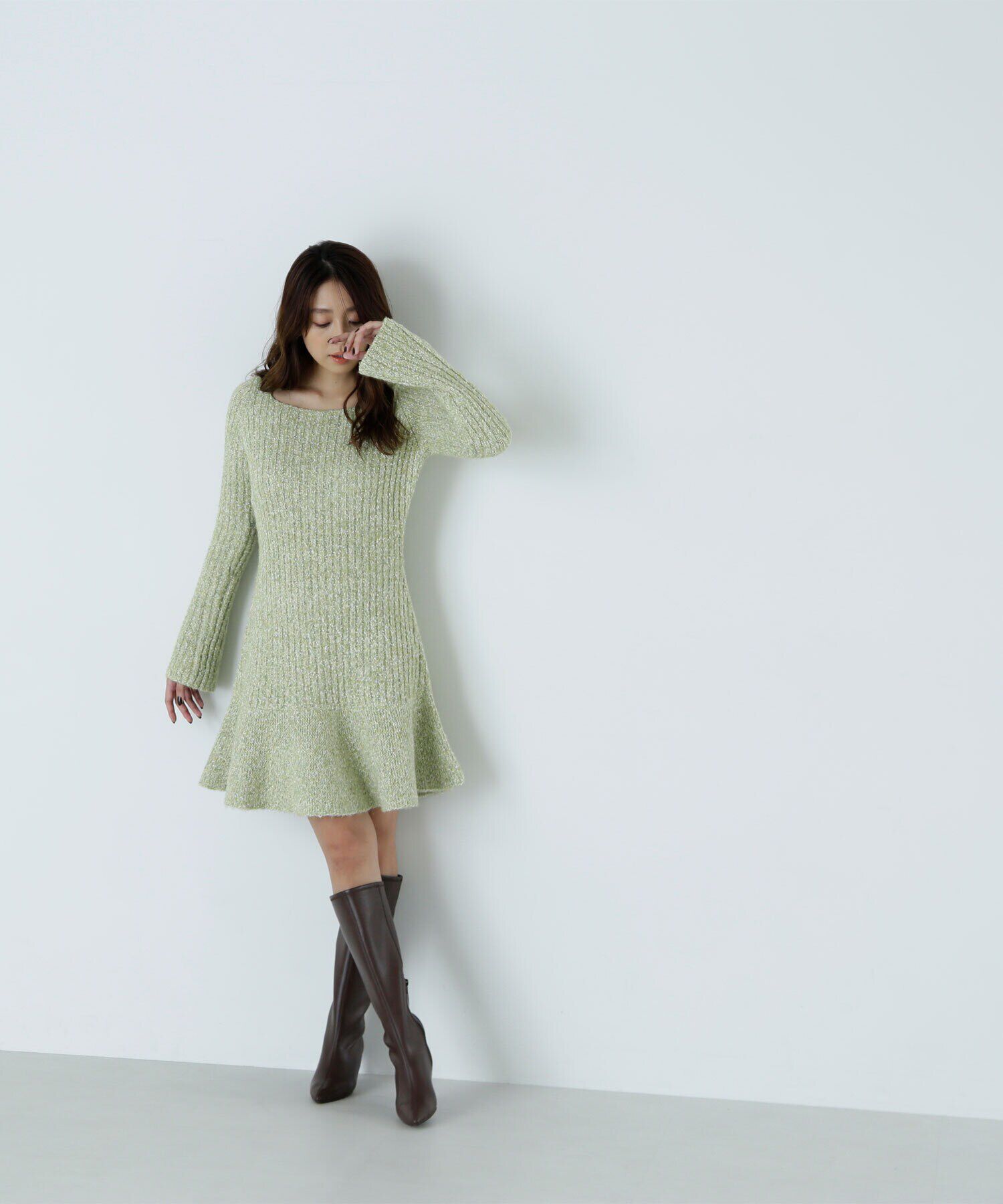  「ツイードミニワンピース」|ワンピース|