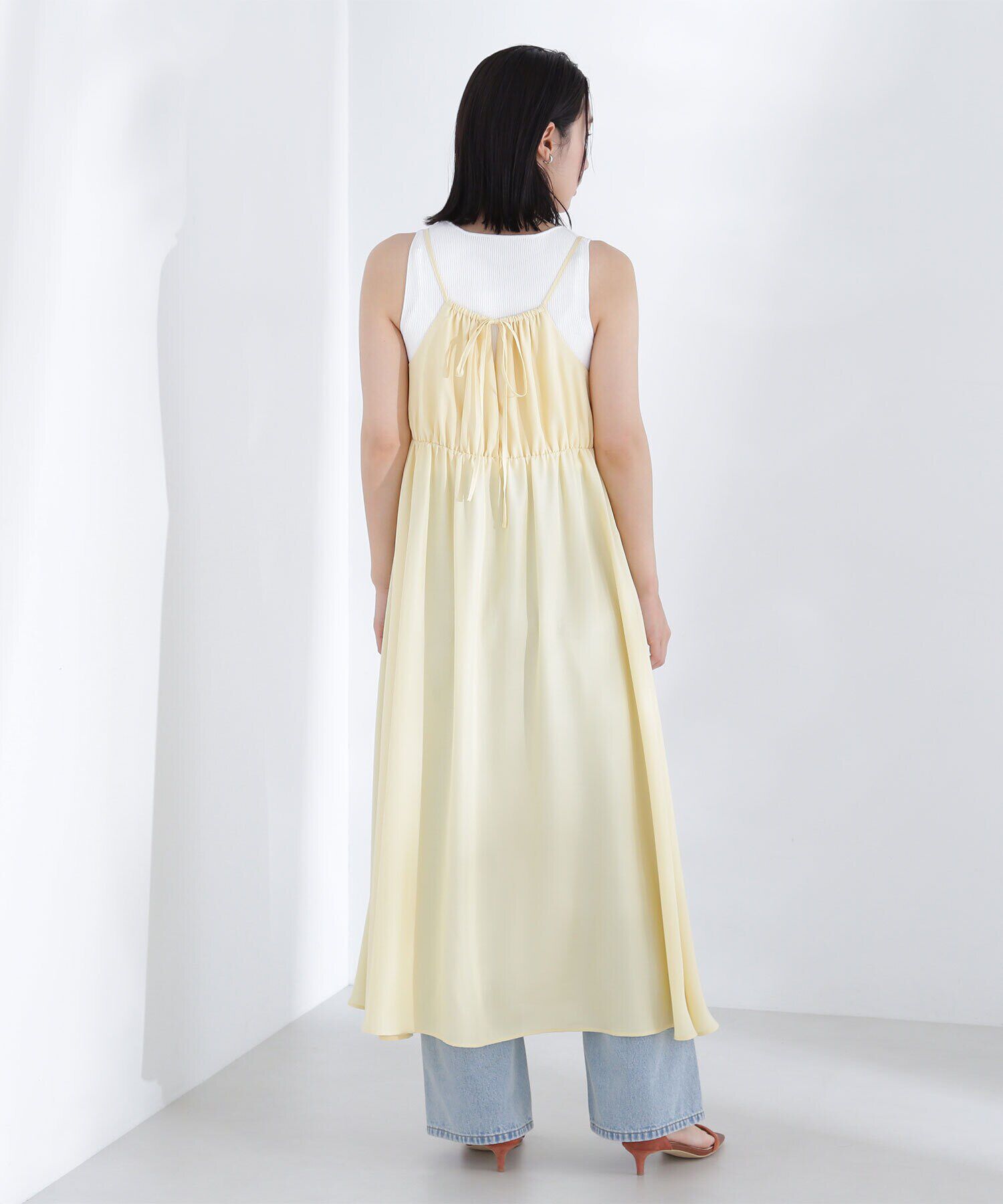  「キャザーキャミワンピース」|ワンピース|