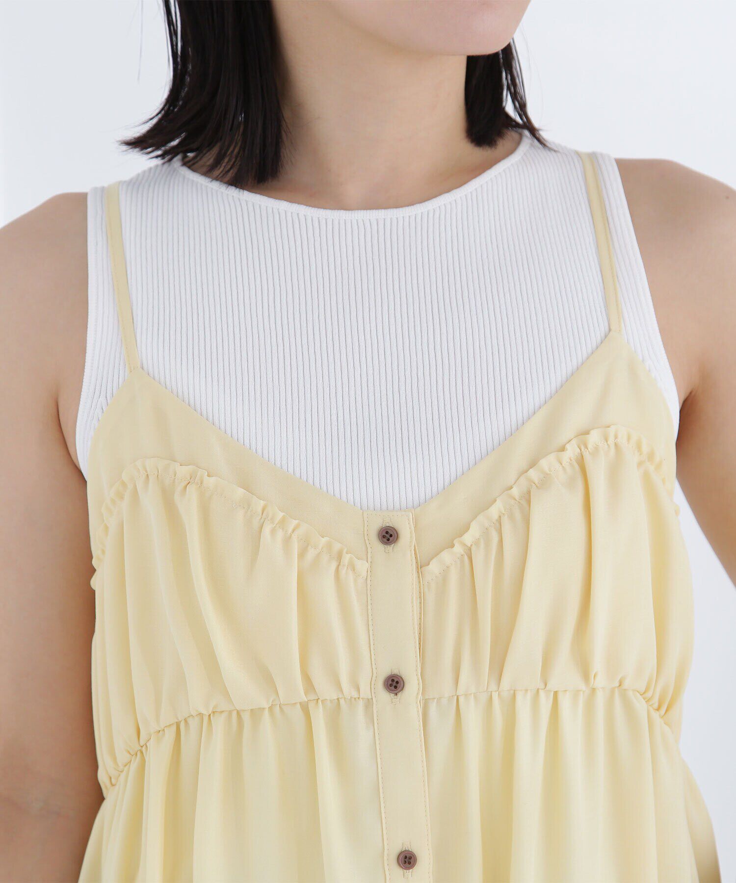  「キャザーキャミワンピース」|ワンピース|