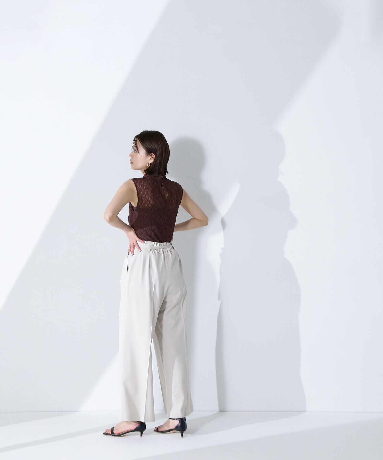  「ダブルベルトワイドパンツ」|その他|