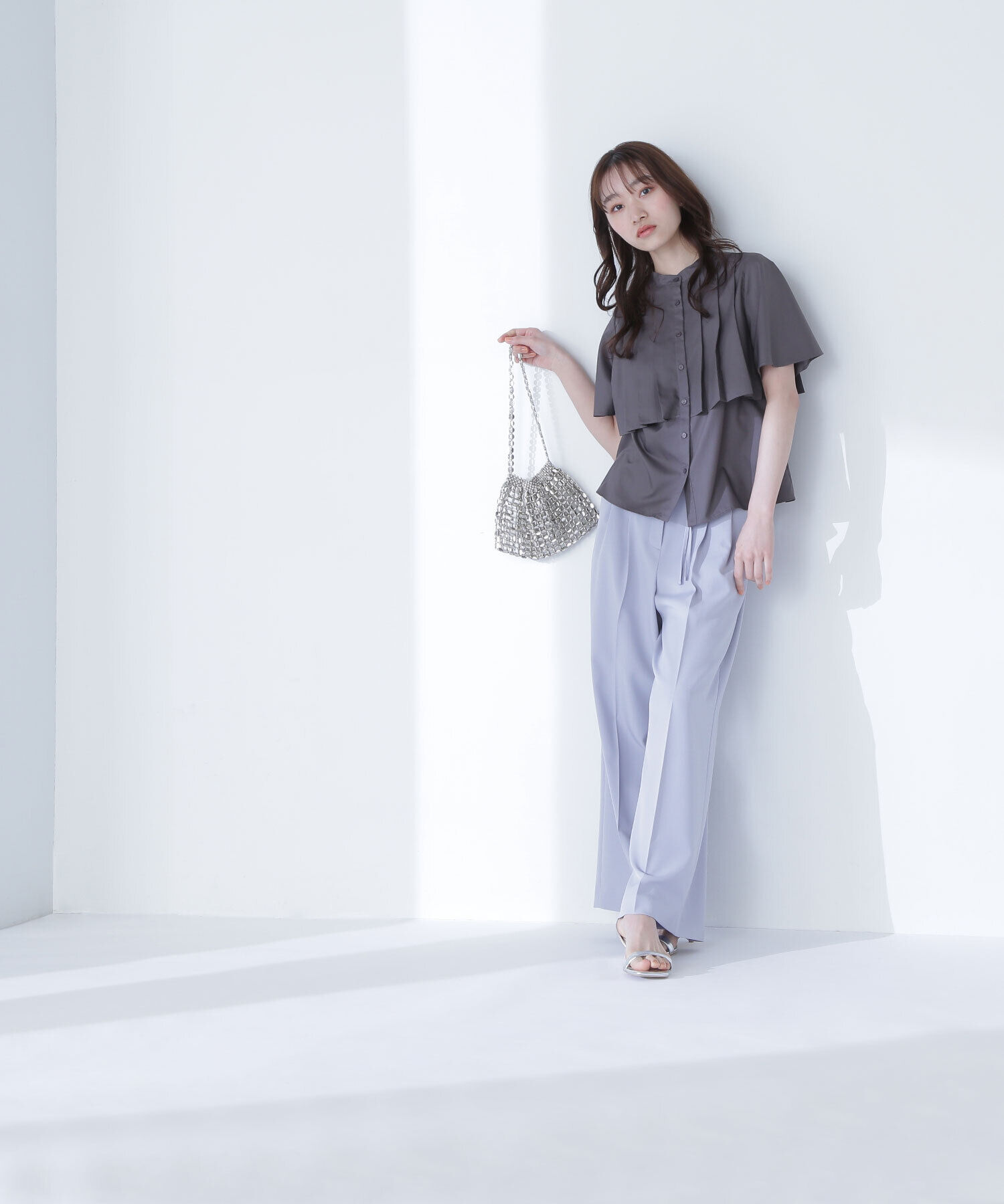  「ダブルベルトワイドパンツ」|その他|