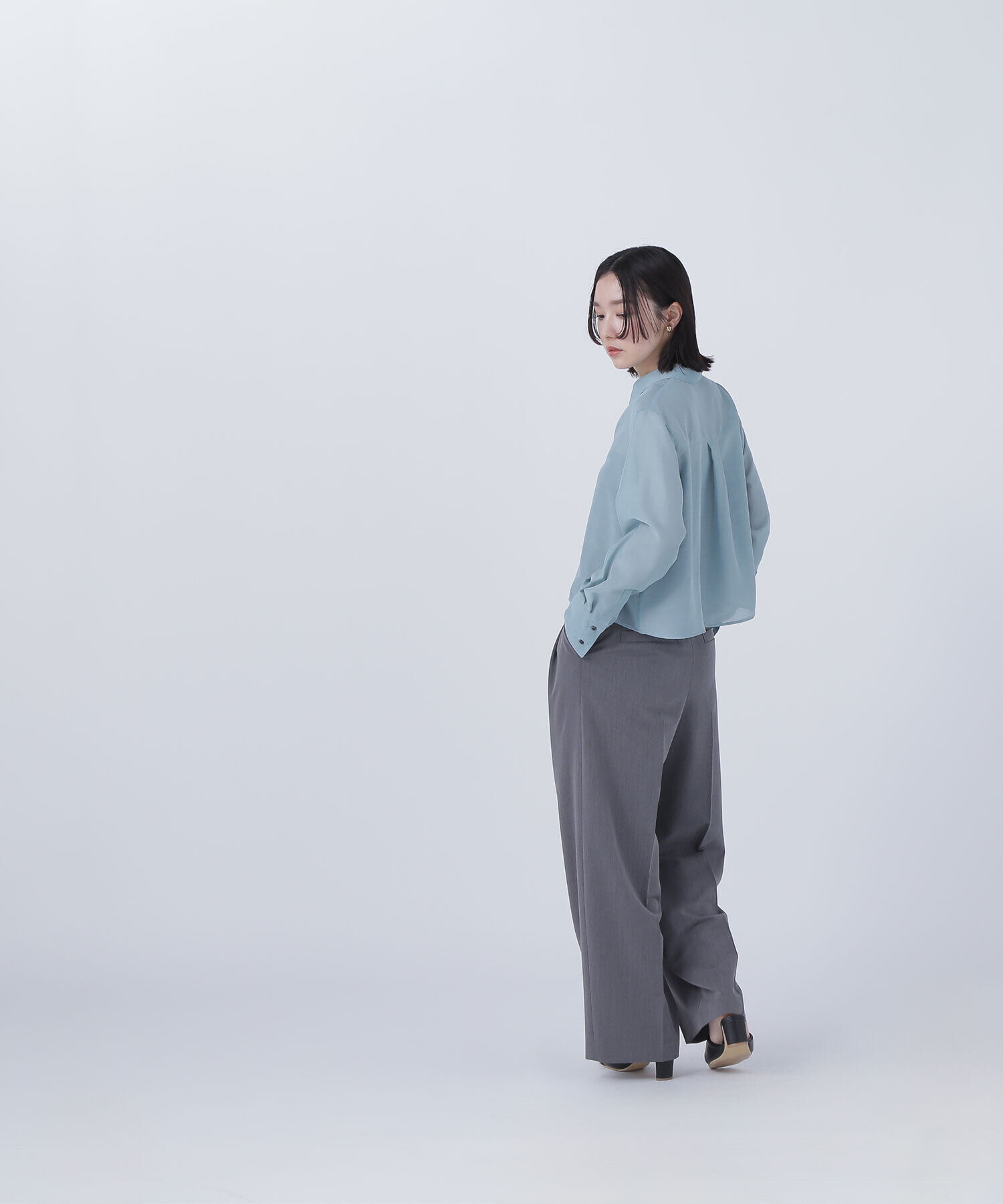  「＜骨格ナチュラル＞ツータックワイドパンツ」|その他|