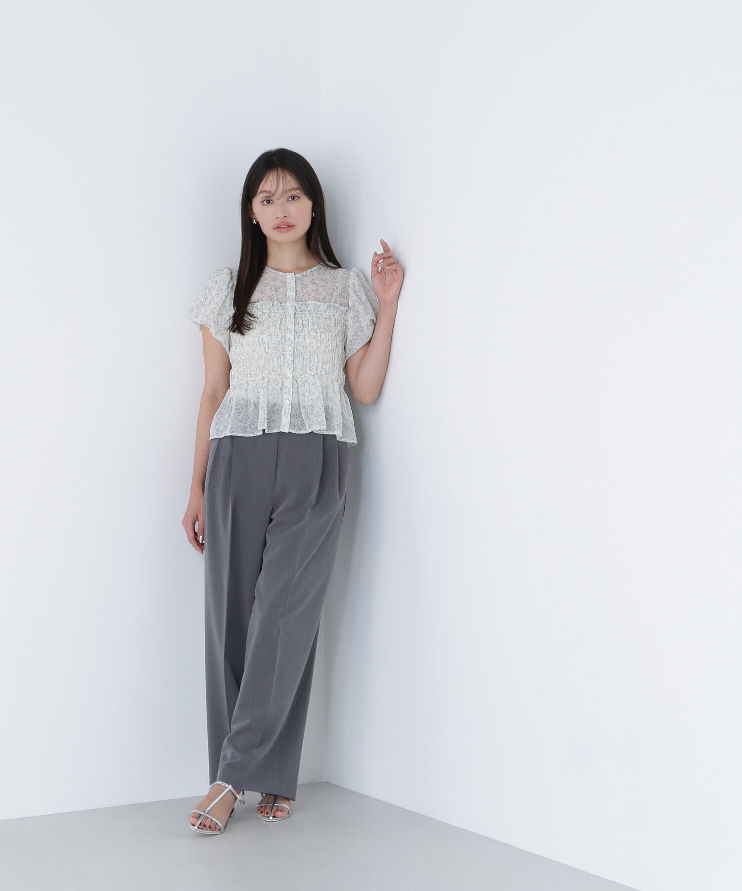  「＜骨格ナチュラル＞ツータックワイドパンツ」|その他|