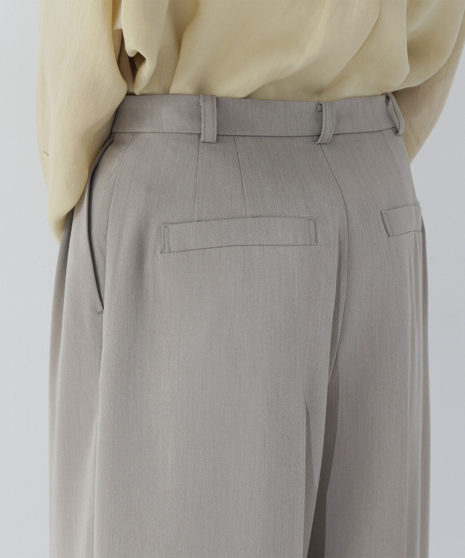  「＜骨格ナチュラル＞ツータックワイドパンツ」|その他|