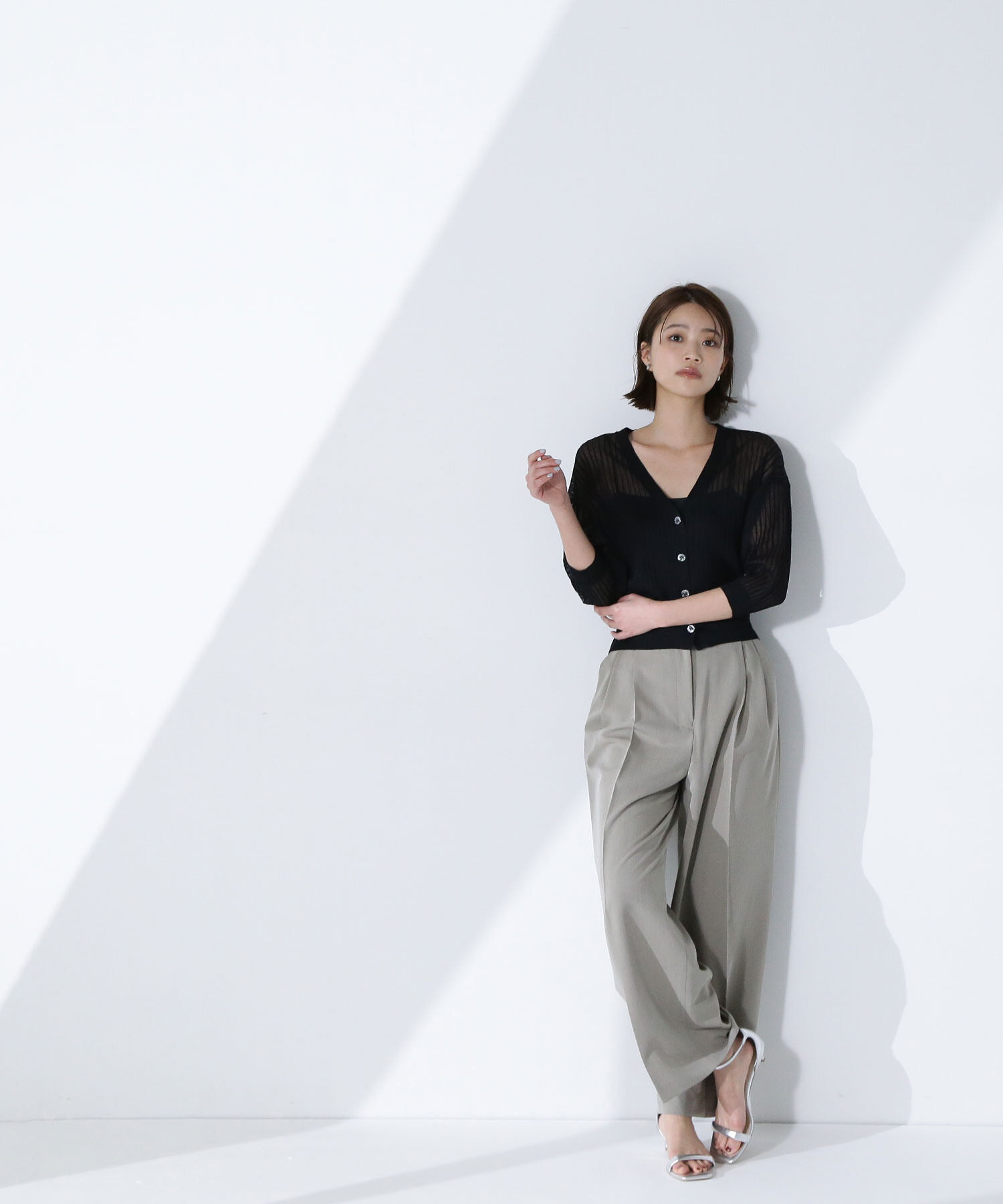  「＜骨格ナチュラル＞ツータックワイドパンツ」|その他|