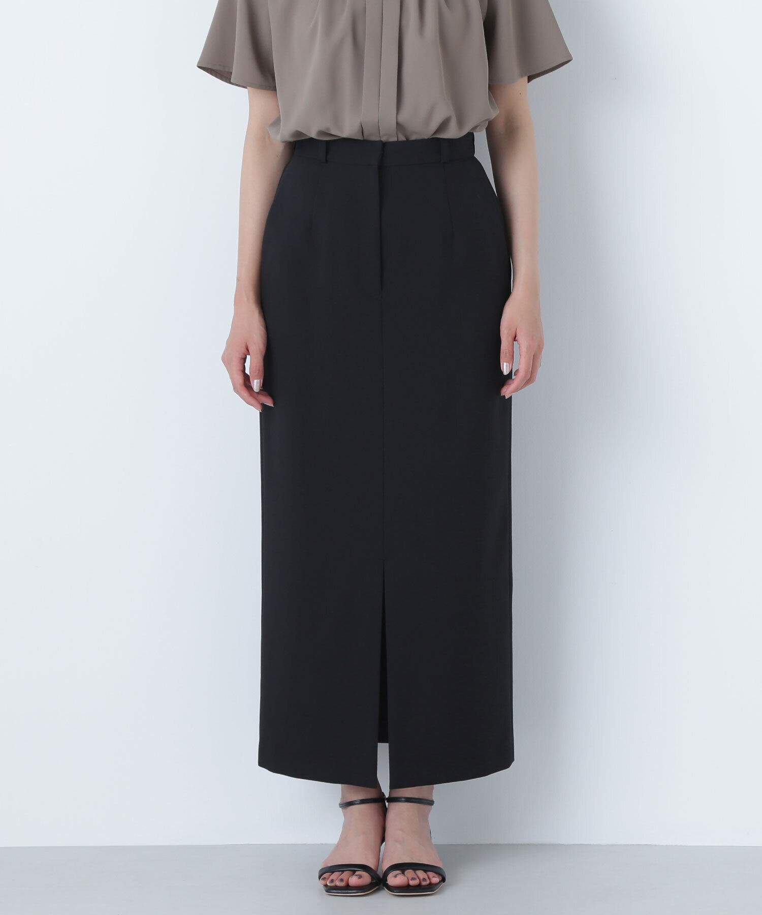  「フロントスリットナロースカート」|スカート|