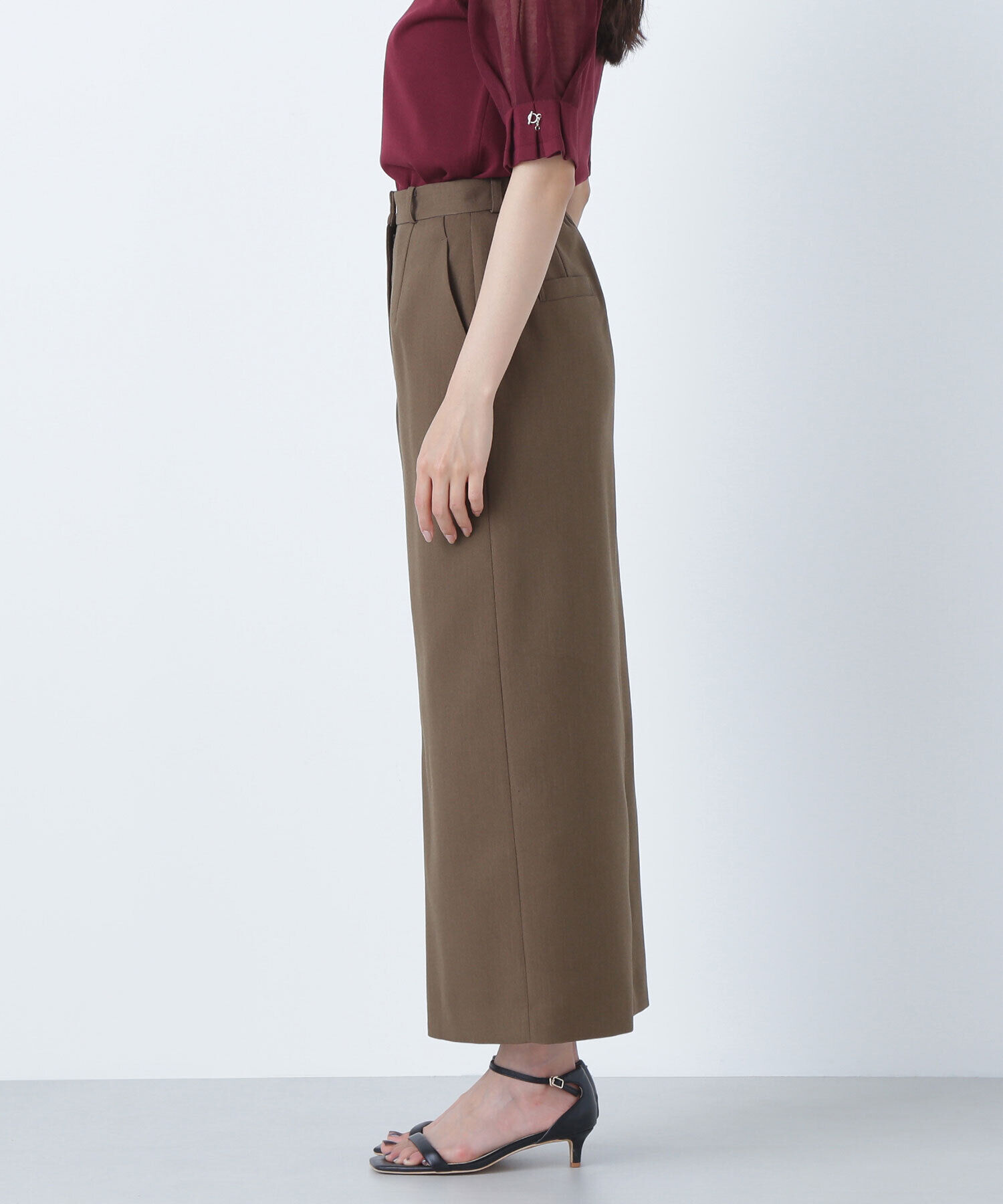  「フロントスリットナロースカート」|スカート|
