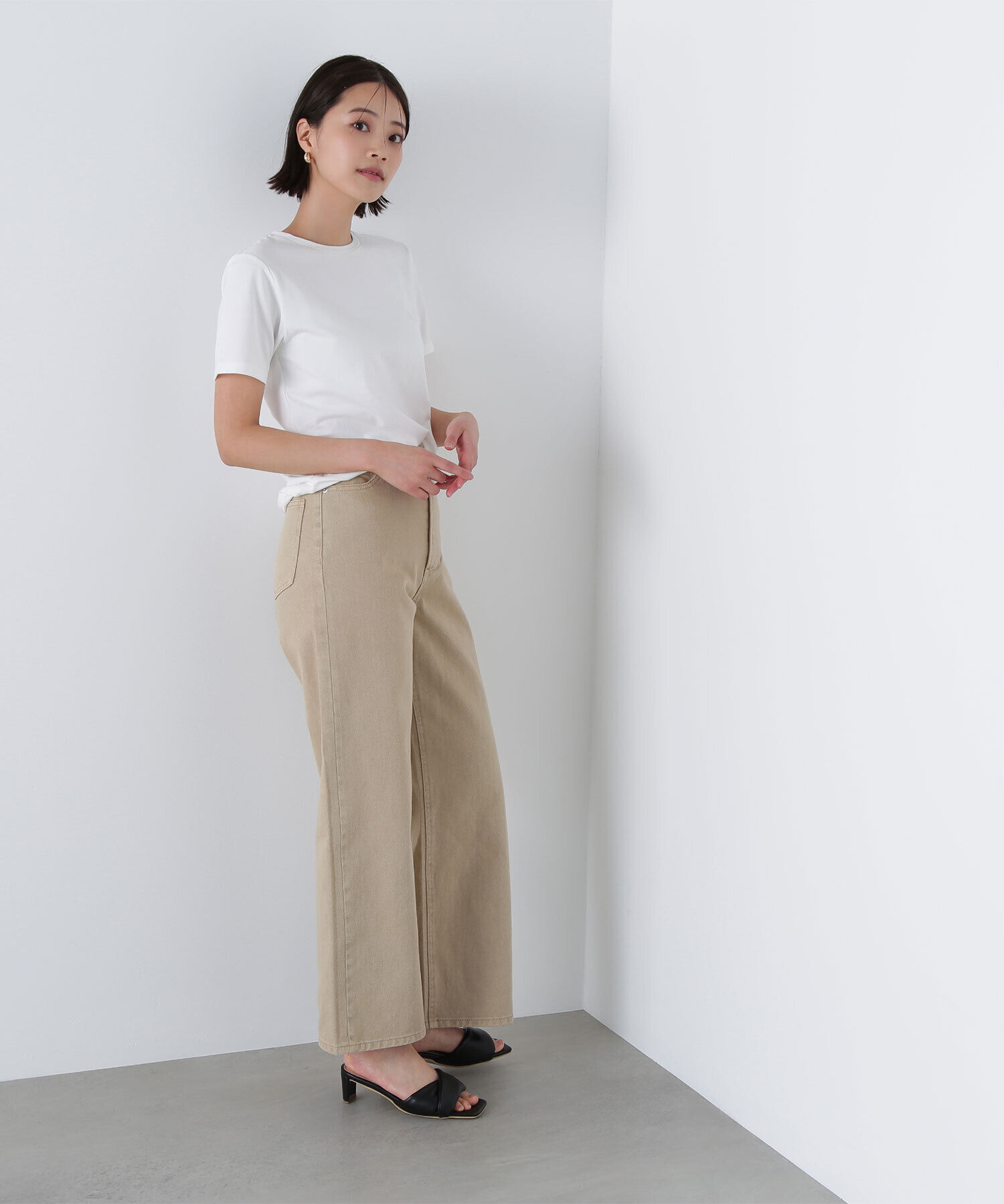  「ワンポイントコンパクトTシャツ」|Tシャツ・カットソー|