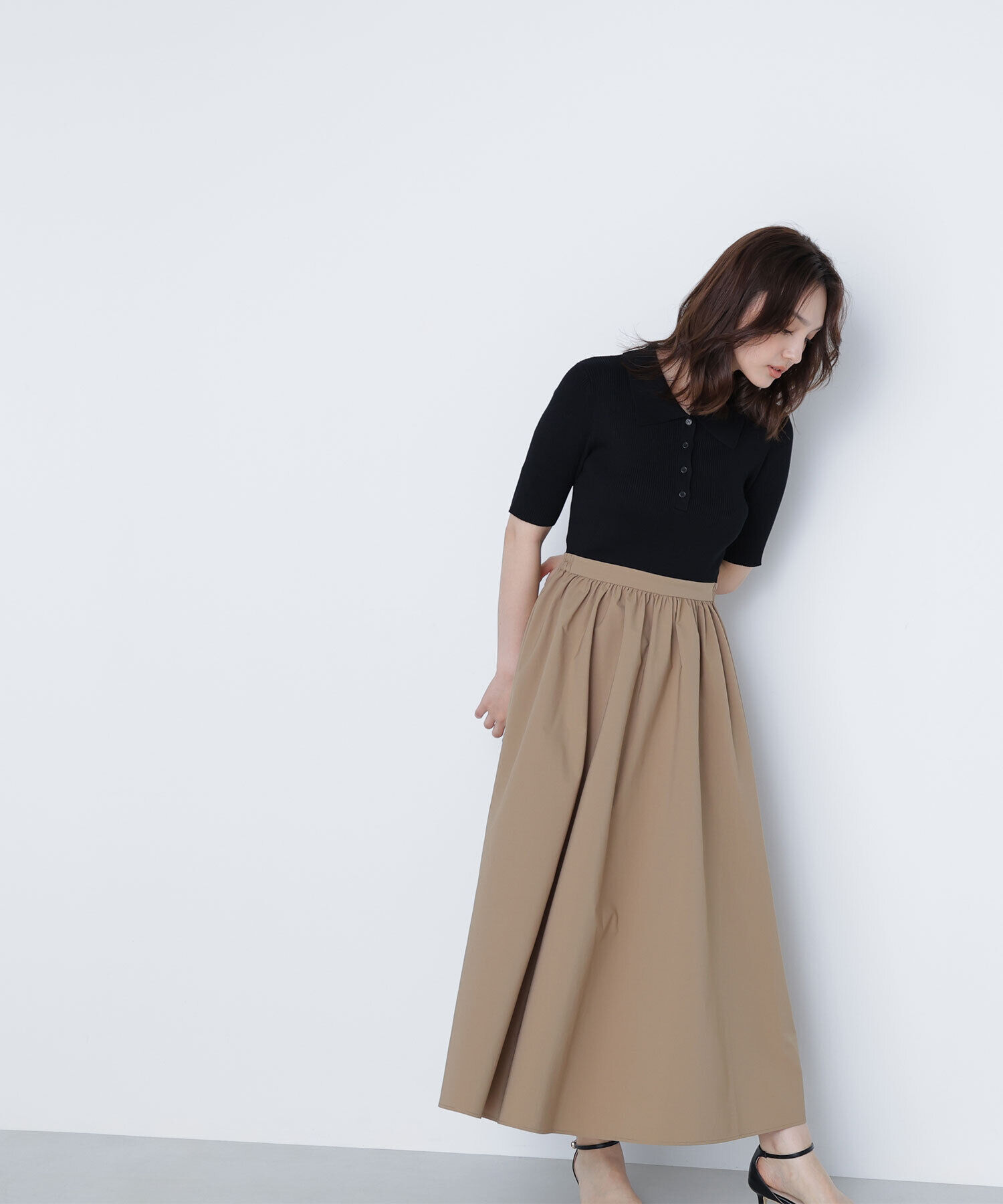  「ポロカラードッキングワンピース」|ワンピース|