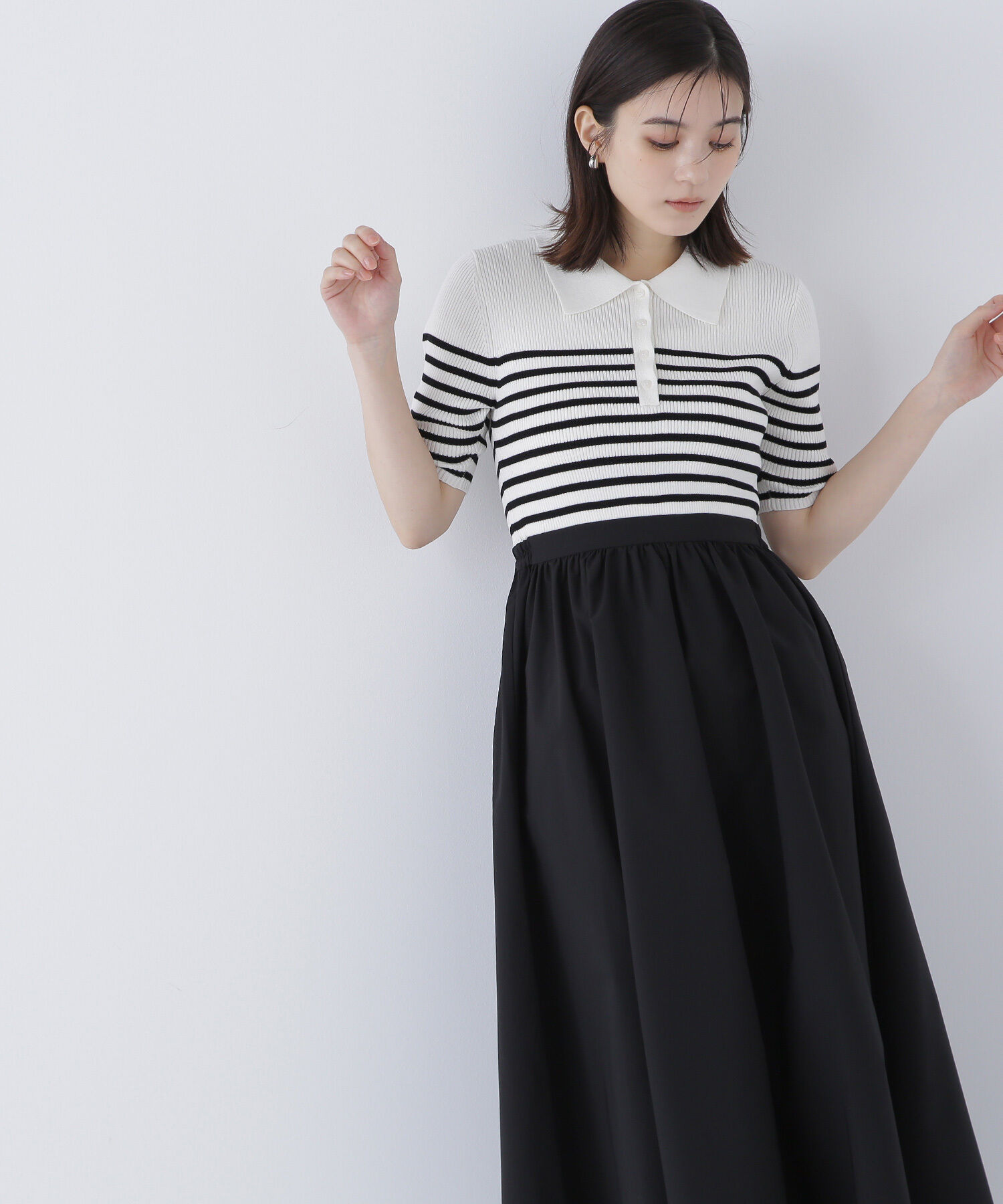  「ポロカラードッキングワンピース」|ワンピース|