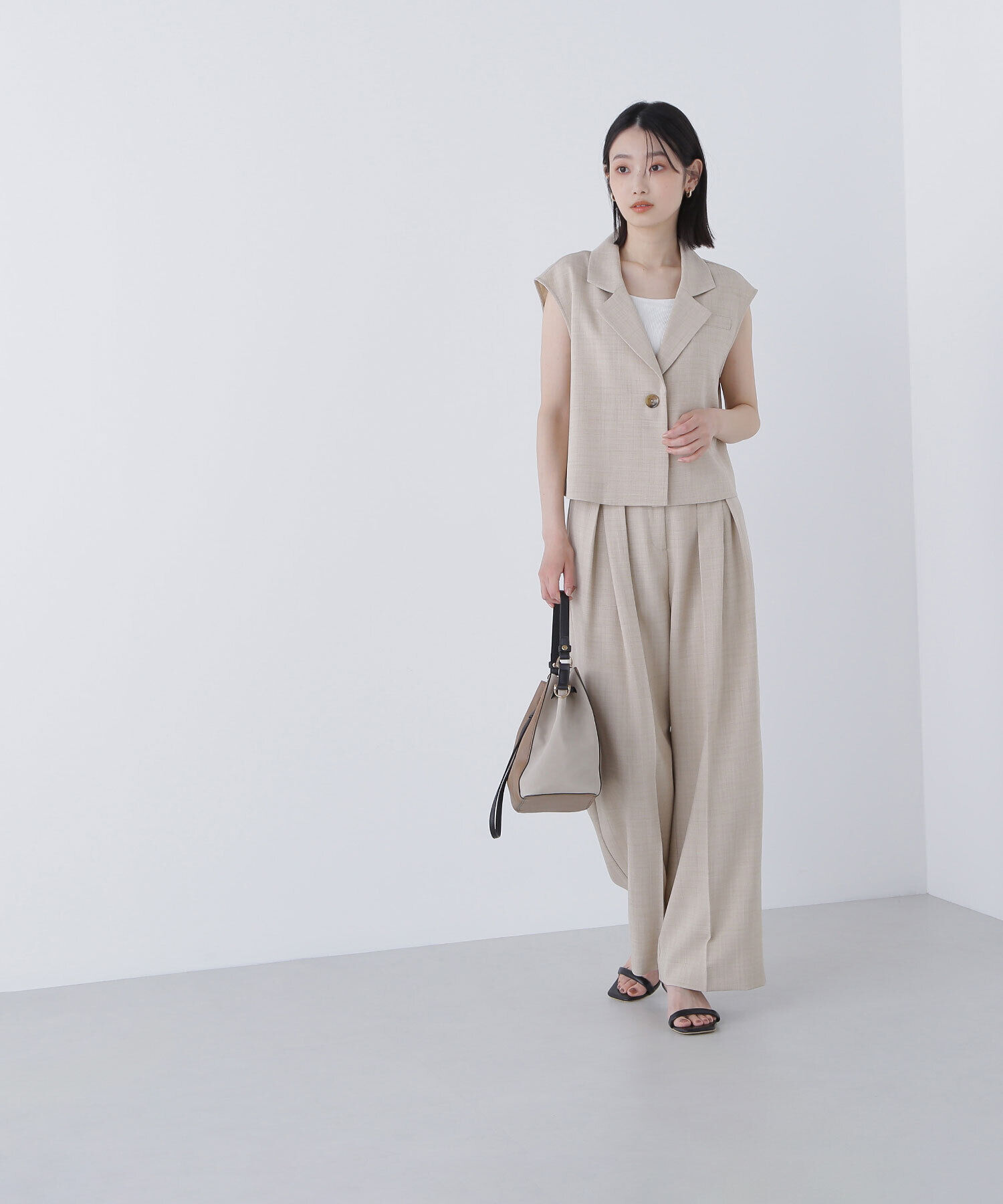  「クロップドジレセットアップ」|ワンピース|