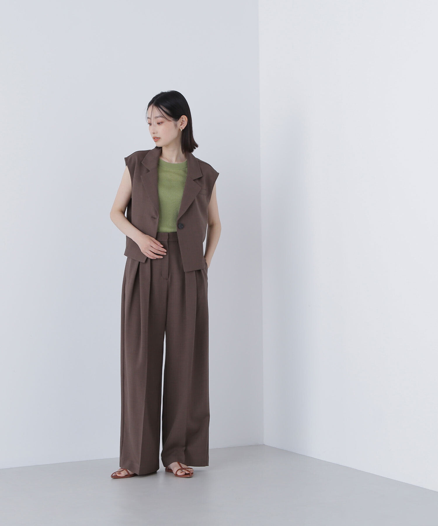  「クロップドジレセットアップ」|ワンピース|