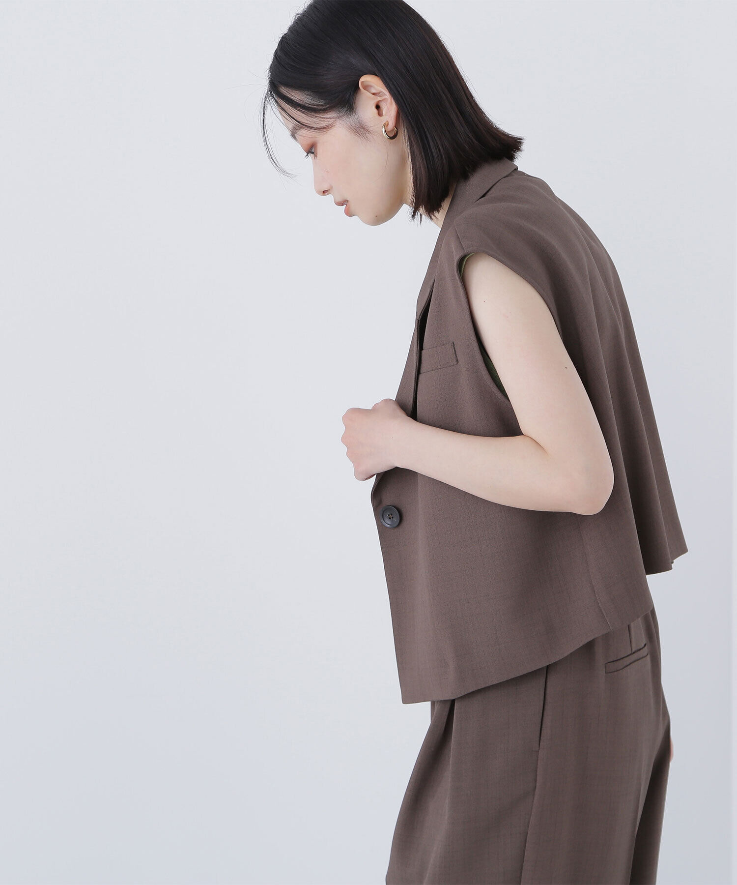  「クロップドジレセットアップ」|ワンピース|