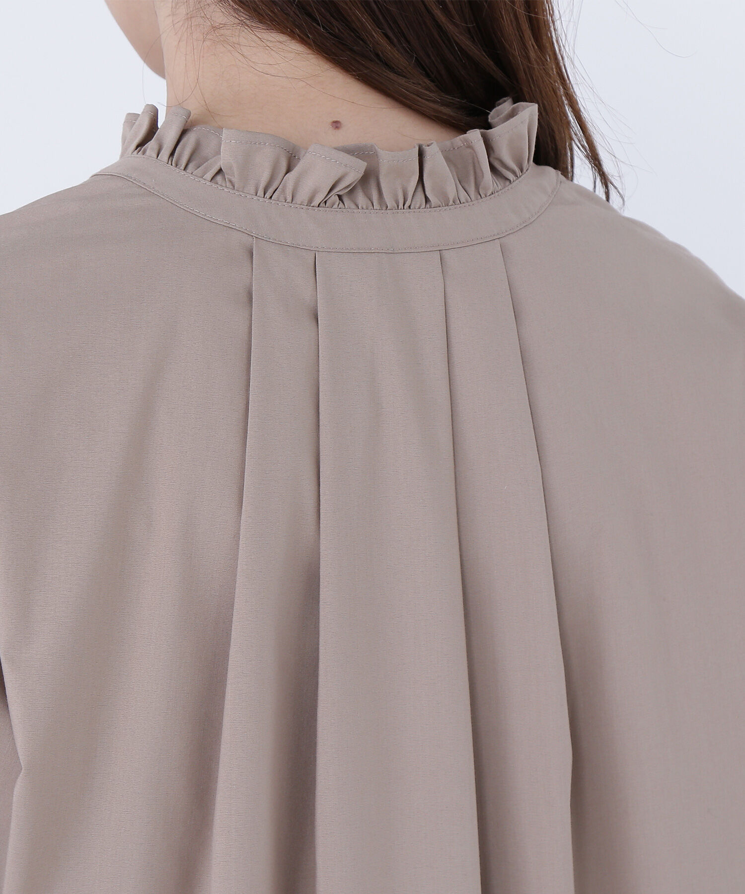  「フリルネックスキッパーブラウス」|シャツ・ブラウス|