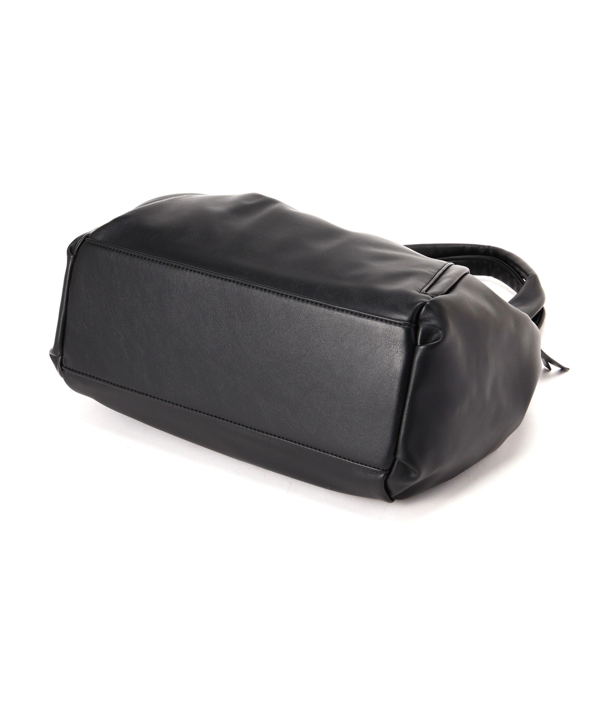  「ギャザリングフェイクレザー2wayトートバッグ」|トートバッグ|