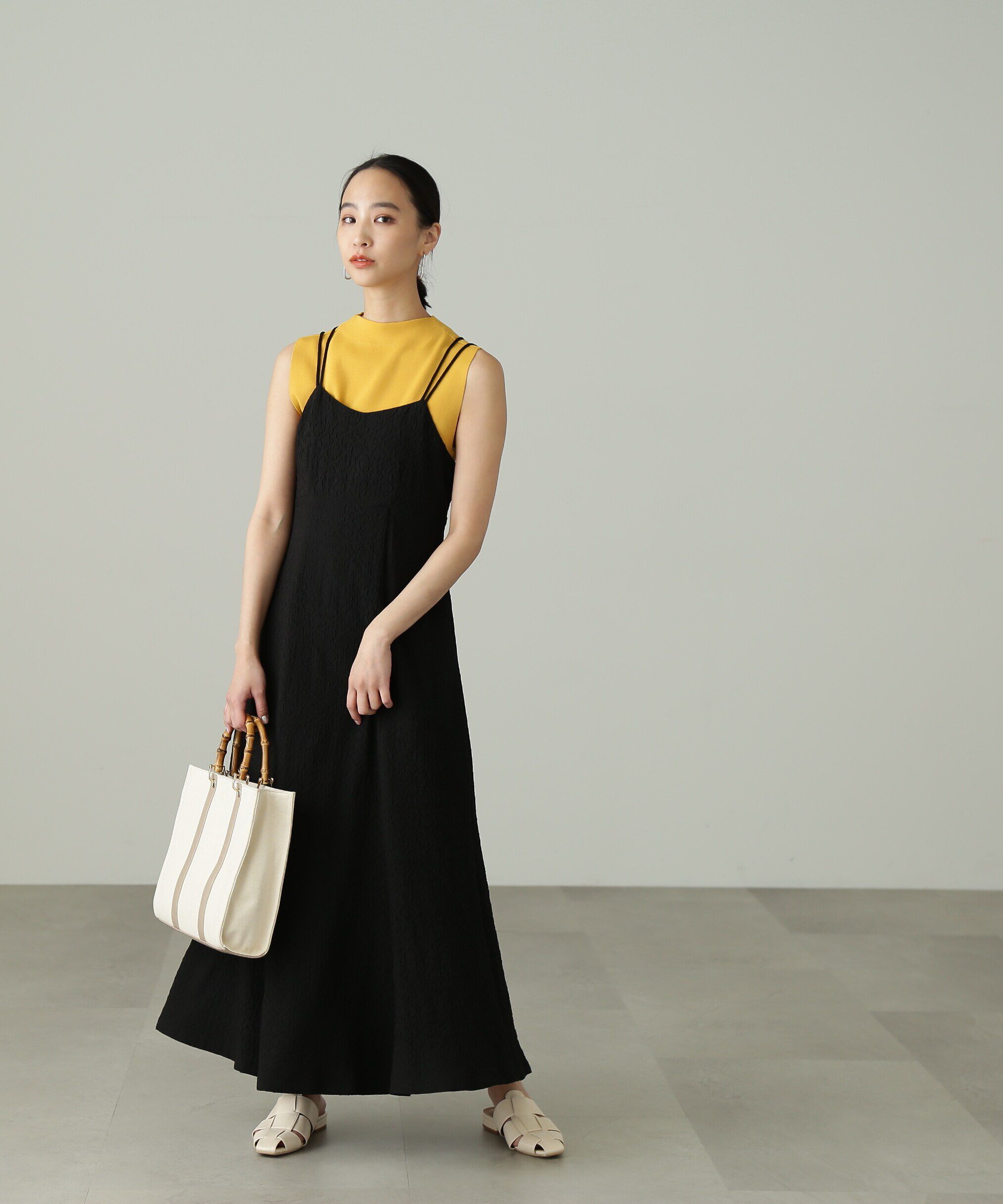  「[低身長サイズ/Sシリーズ]ワッシャーマーメイドキャミワンピース」|ワンピース|