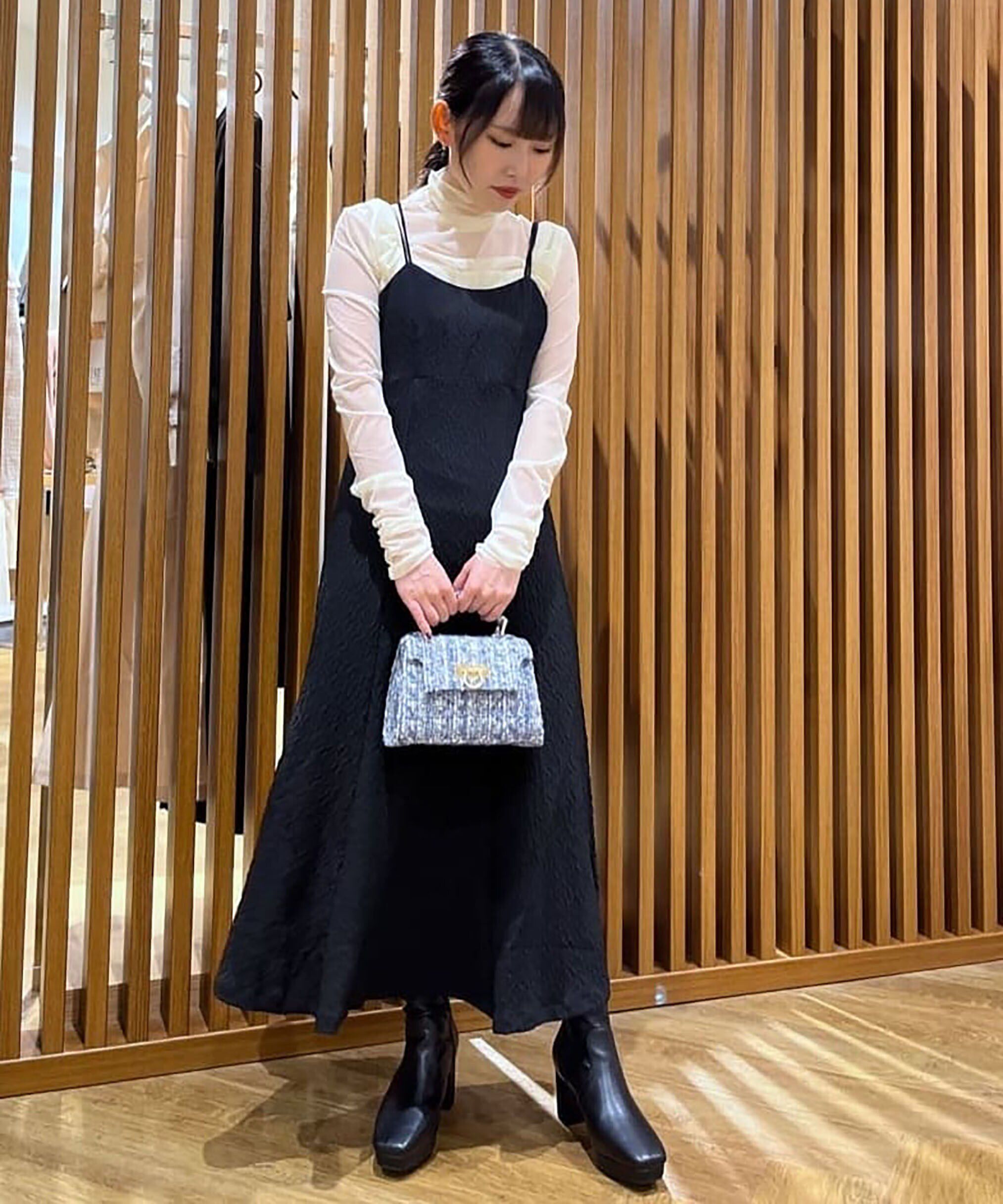  「[低身長サイズ/Sシリーズ]ワッシャーマーメイドキャミワンピース」|ワンピース|