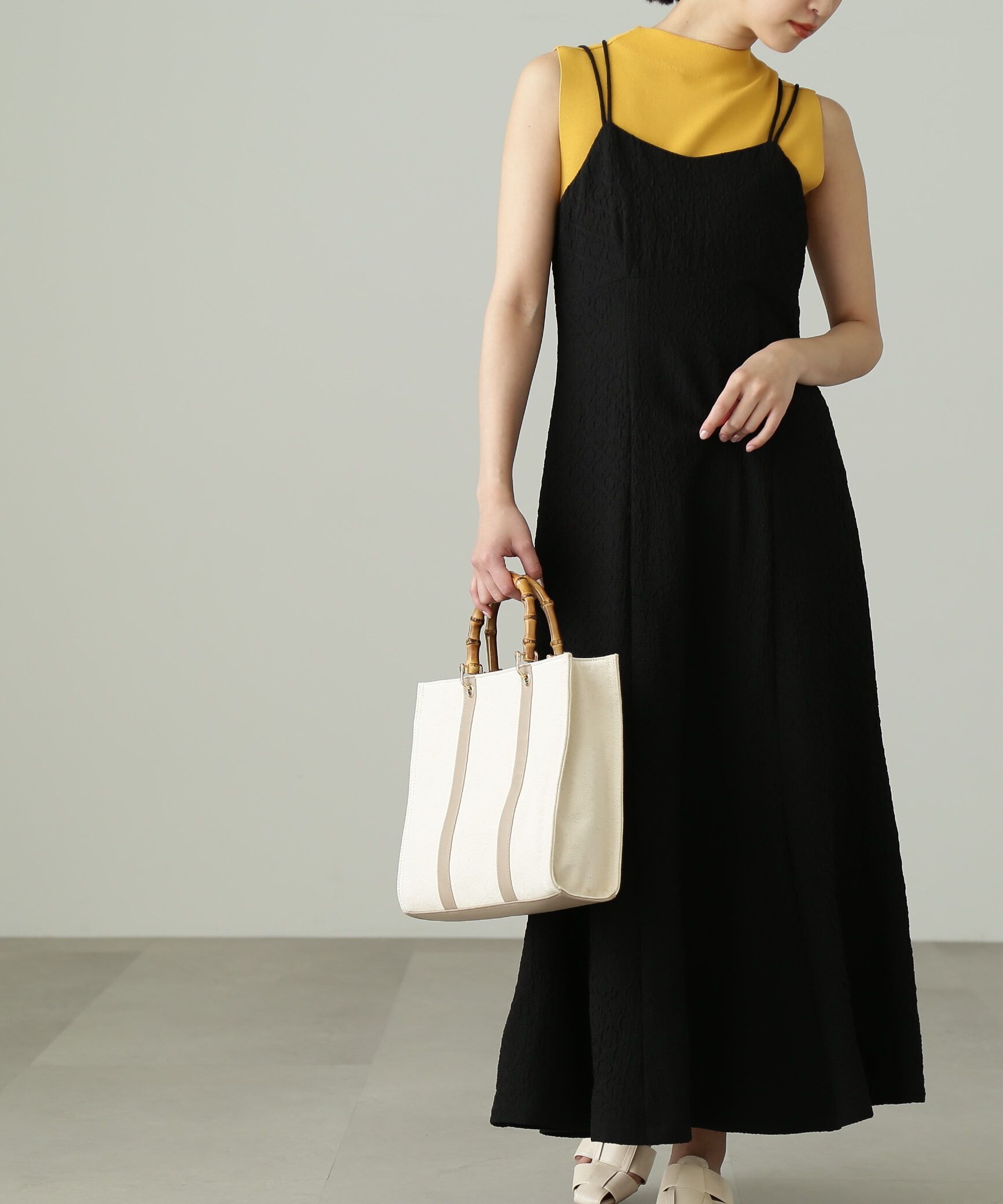  「[低身長サイズ/Sシリーズ]ワッシャーマーメイドキャミワンピース」|ワンピース|