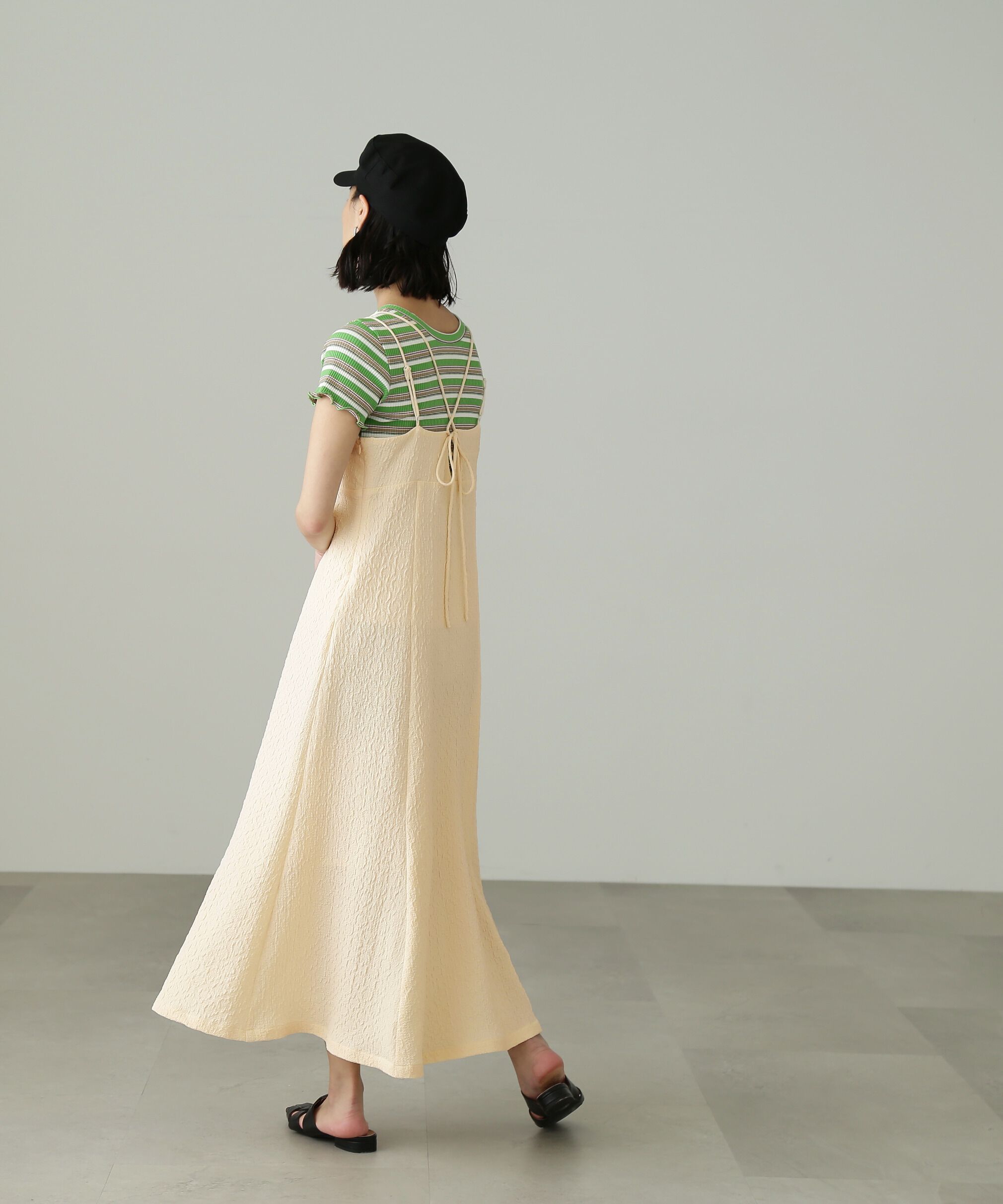  「[低身長サイズ/Sシリーズ]ワッシャーマーメイドキャミワンピース」|ワンピース|