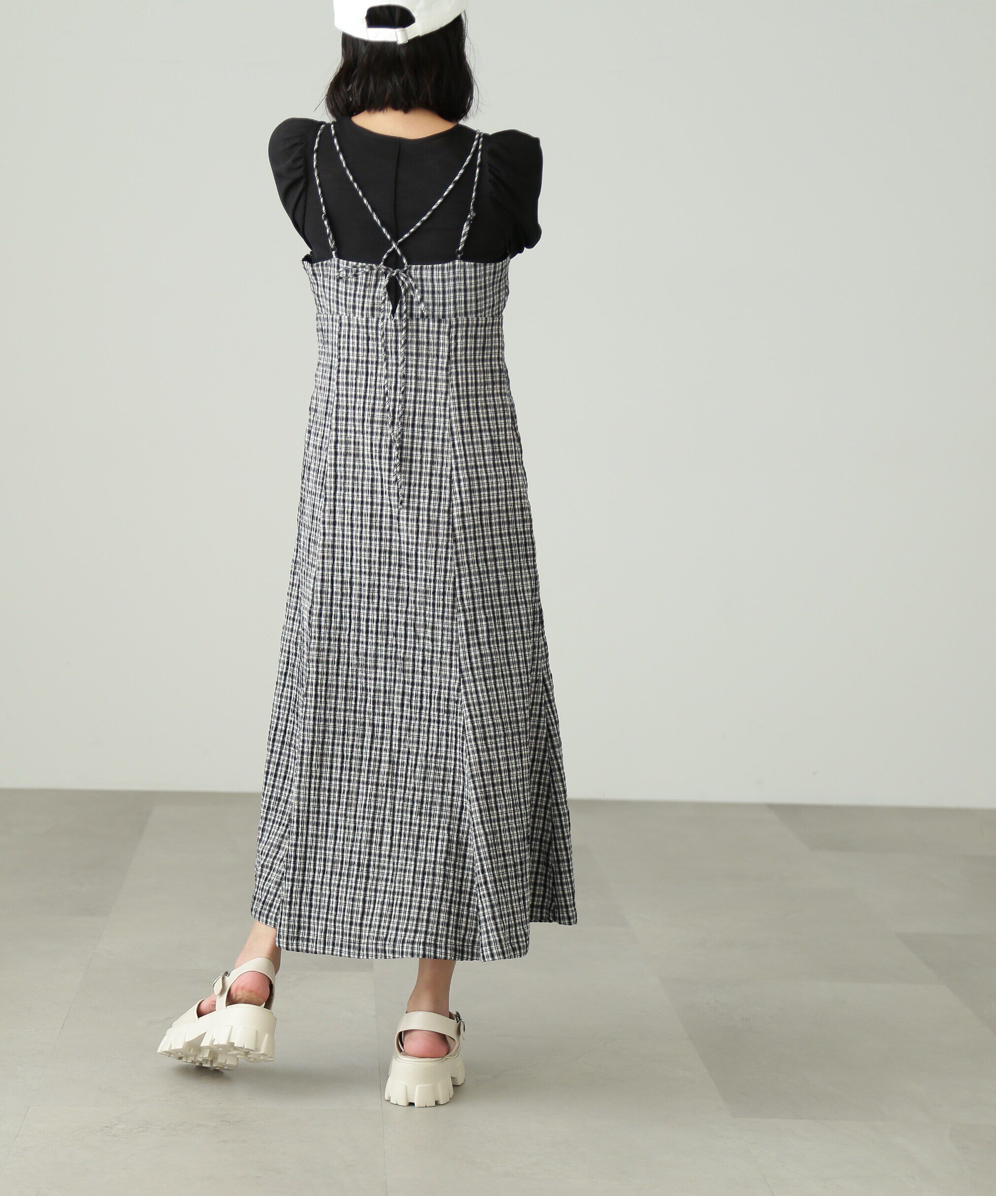  「[低身長サイズ/Sシリーズ]ワッシャーマーメイドキャミワンピース」|ワンピース|