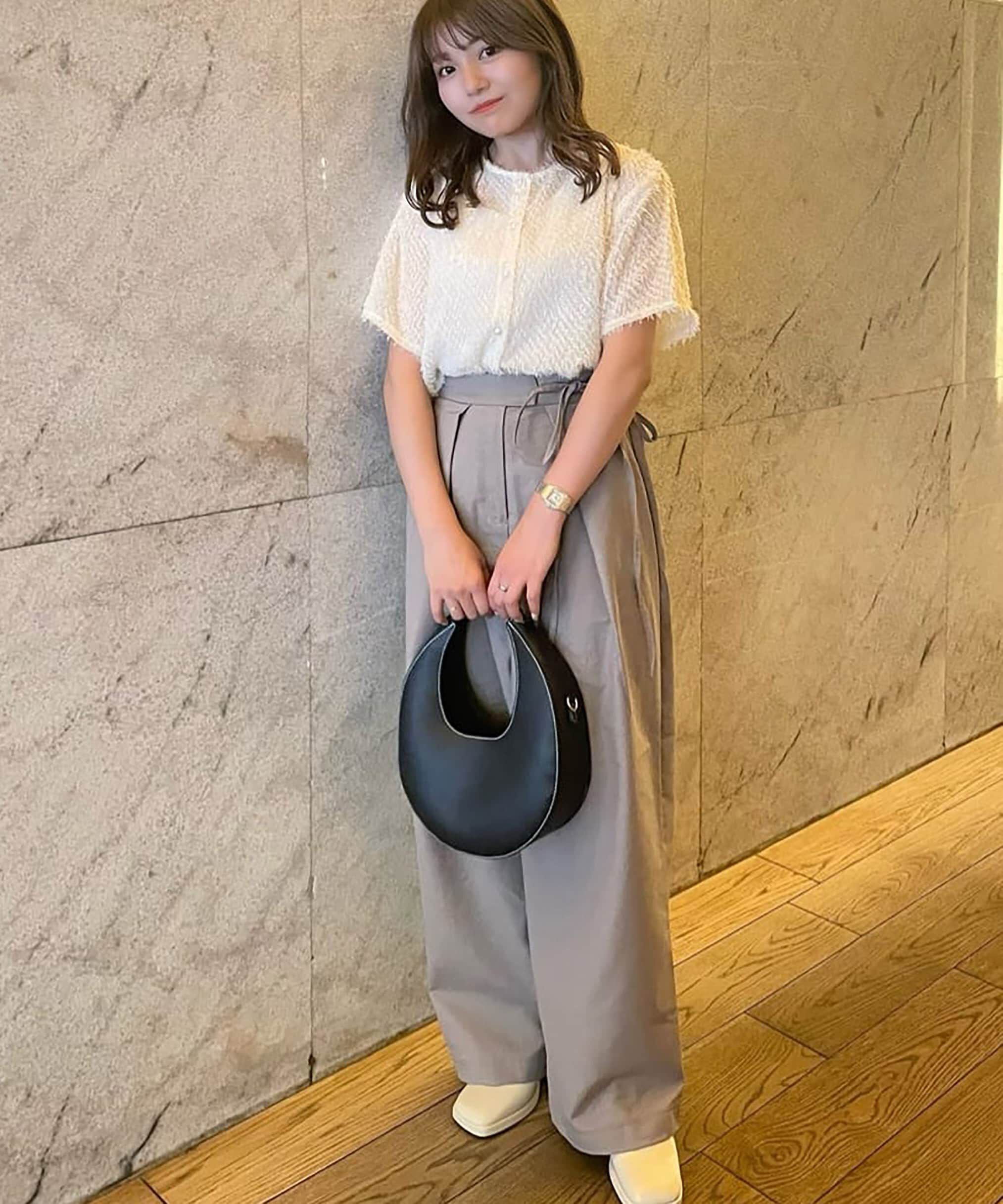  「クロスタックストレートワイドパンツ」|その他|