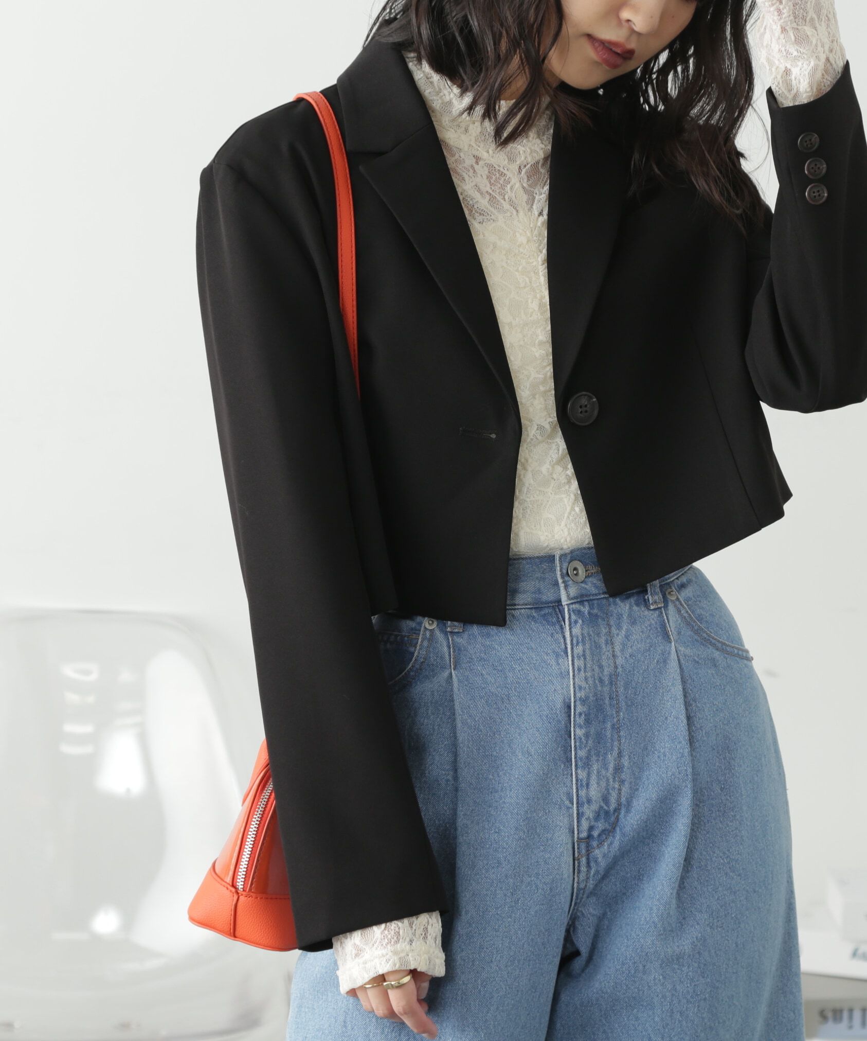  「＜SET UP対応＞ショート丈コンパクトジャケット」|その他|