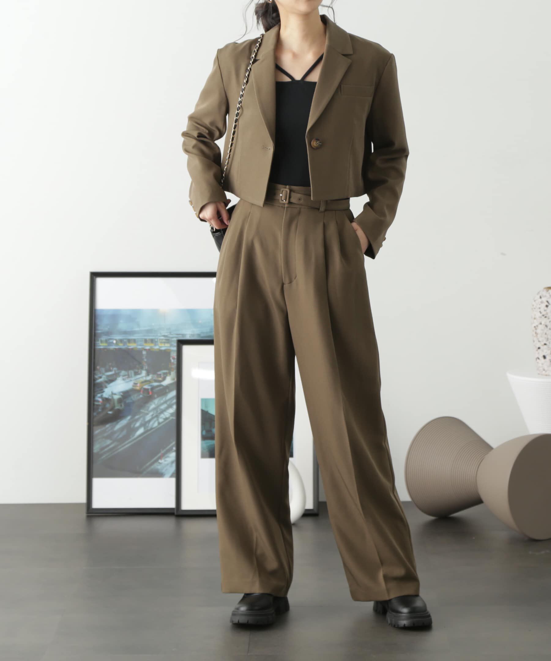  「＜SET UP対応＞ショート丈コンパクトジャケット」|その他|