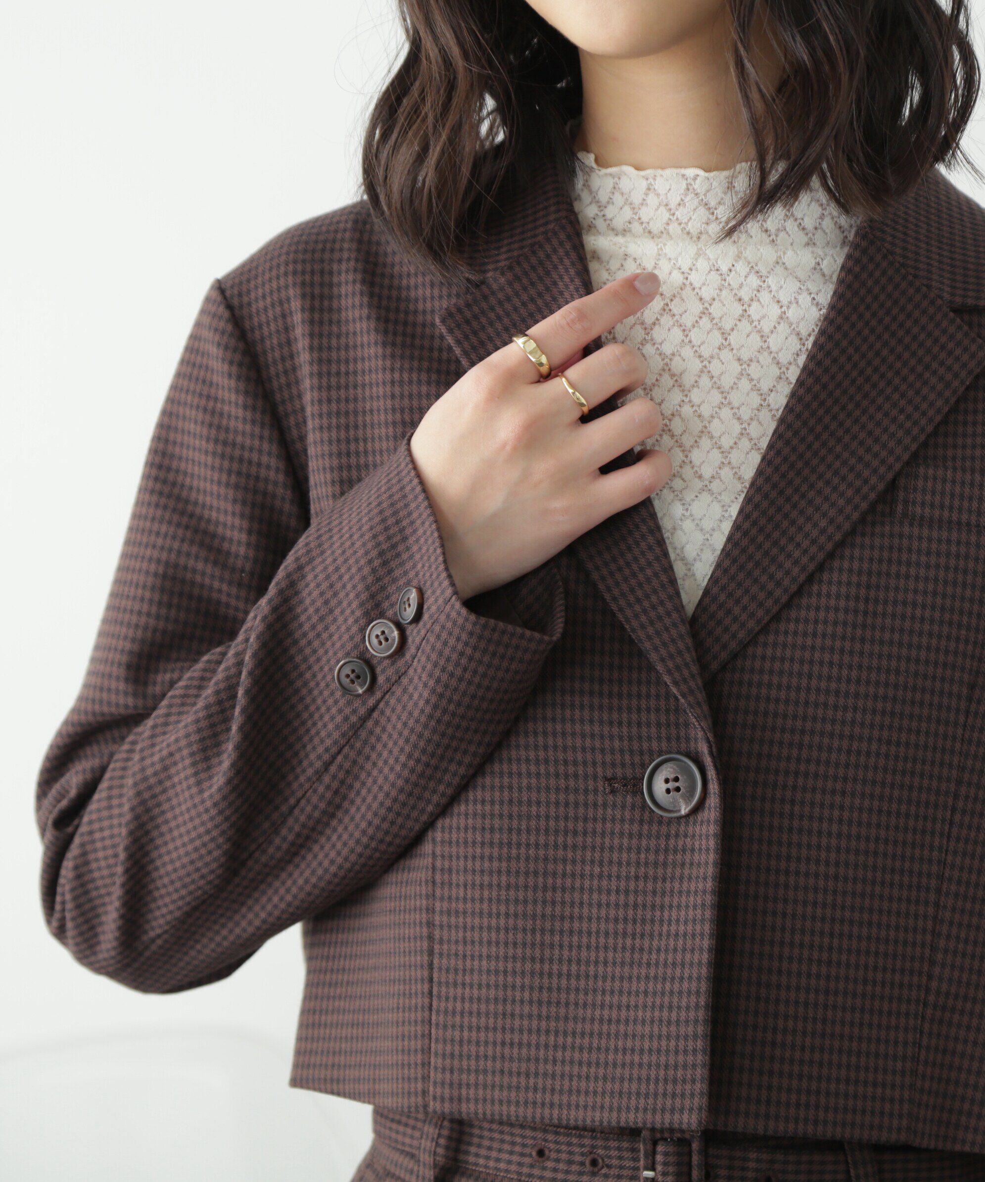  「＜SET UP対応＞ショート丈コンパクトジャケット」|その他|