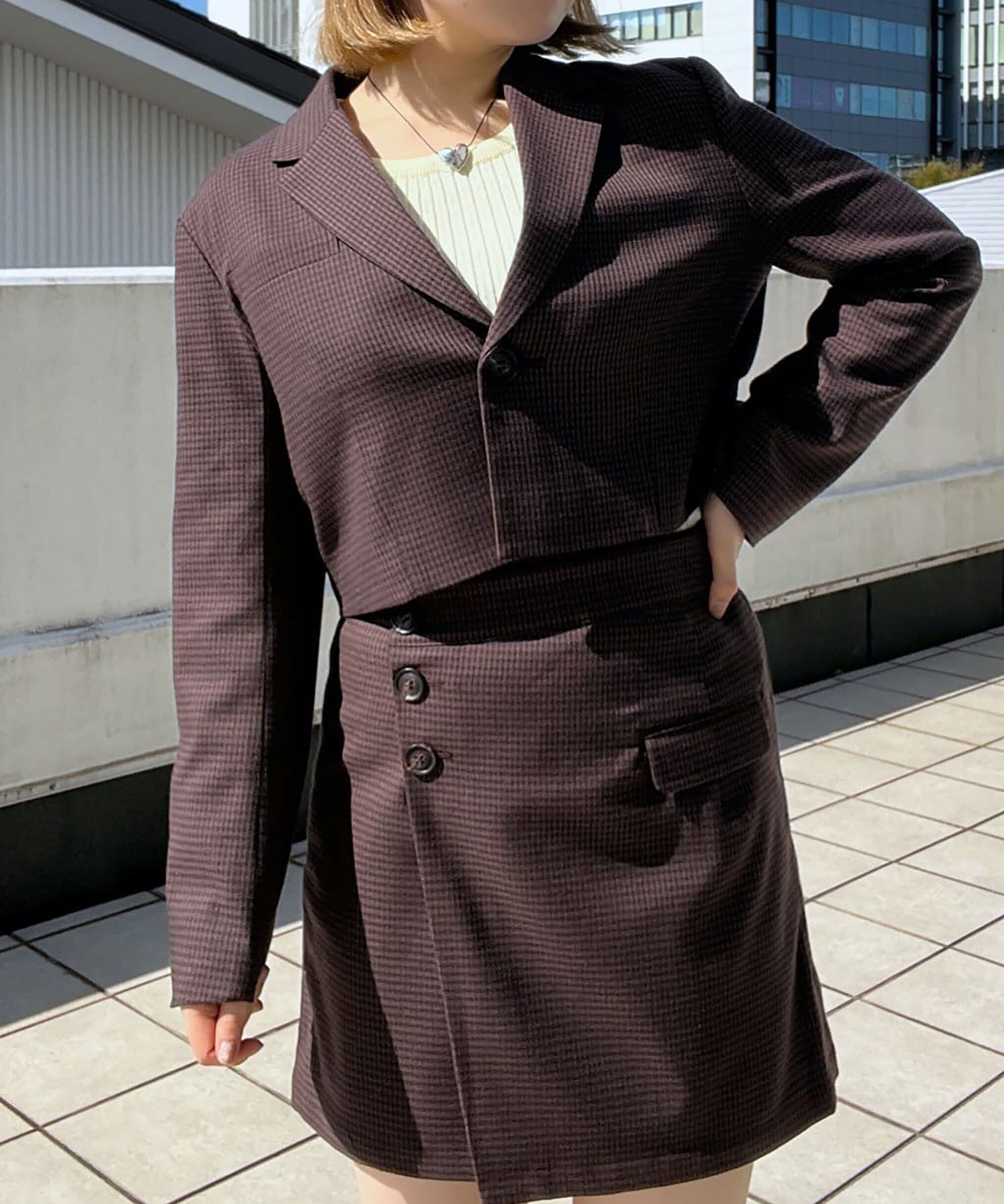  「＜SET UP対応＞ショート丈コンパクトジャケット」|その他|