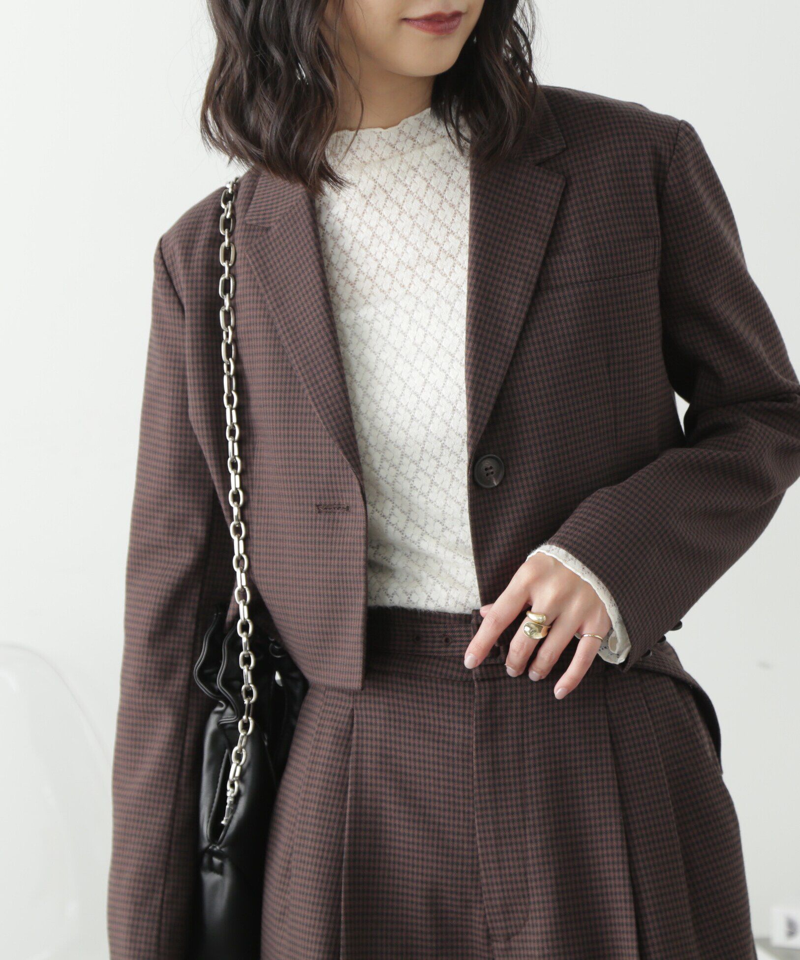  「＜SET UP対応＞ショート丈コンパクトジャケット」|その他|