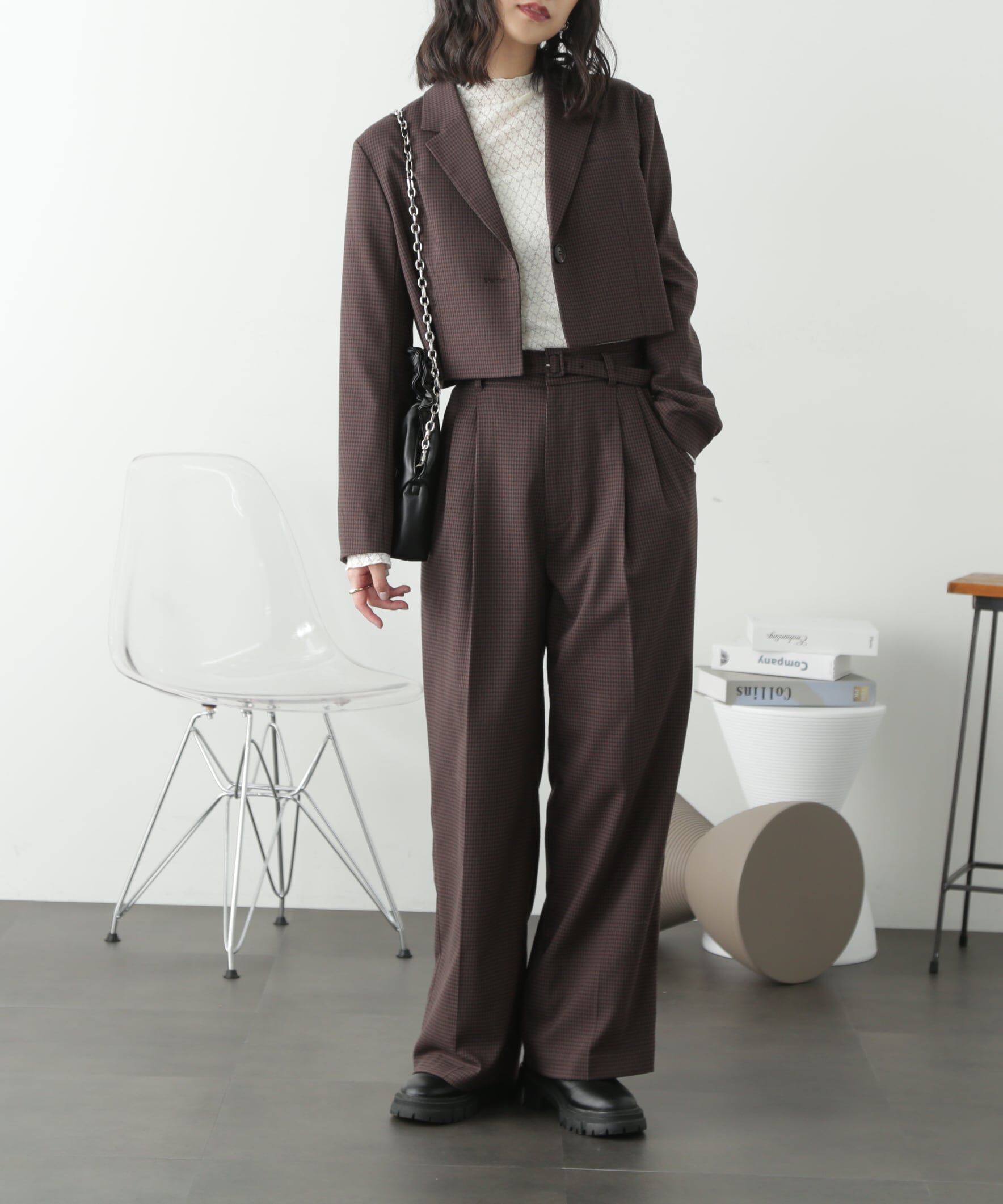  「＜SET UP対応＞ショート丈コンパクトジャケット」|その他|