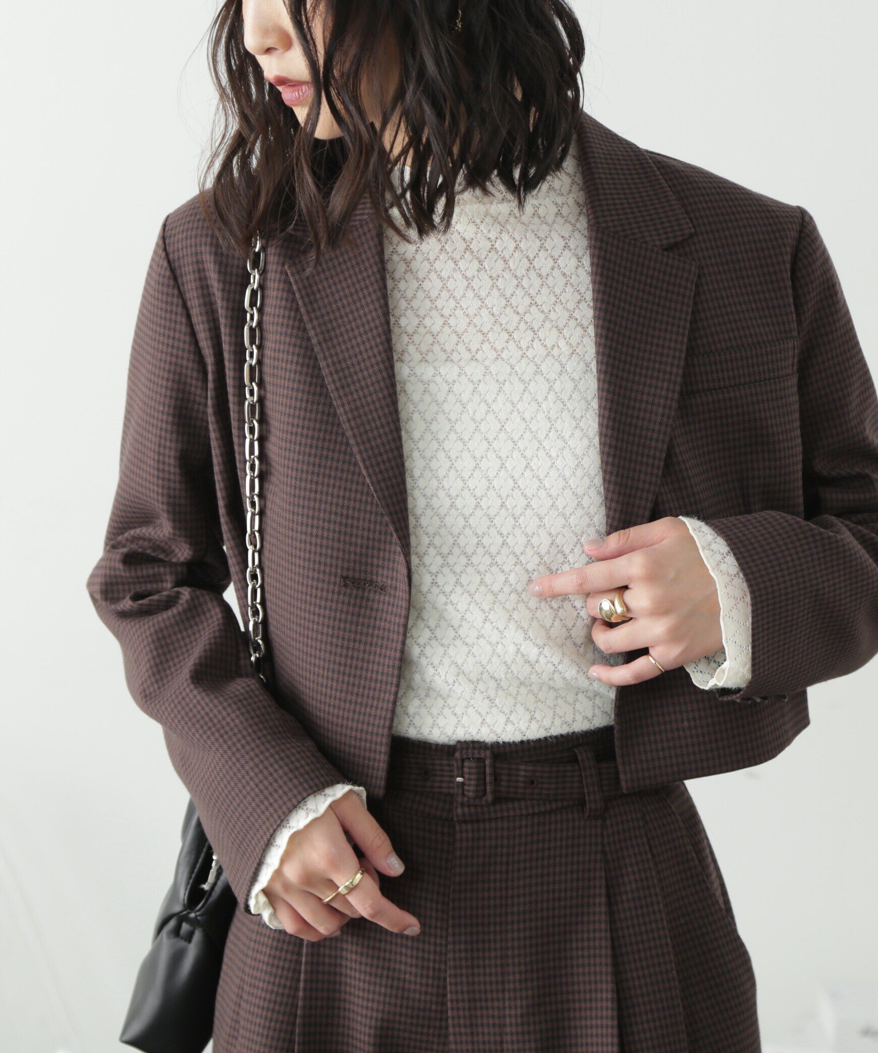  「＜SET UP対応＞ショート丈コンパクトジャケット」|その他|