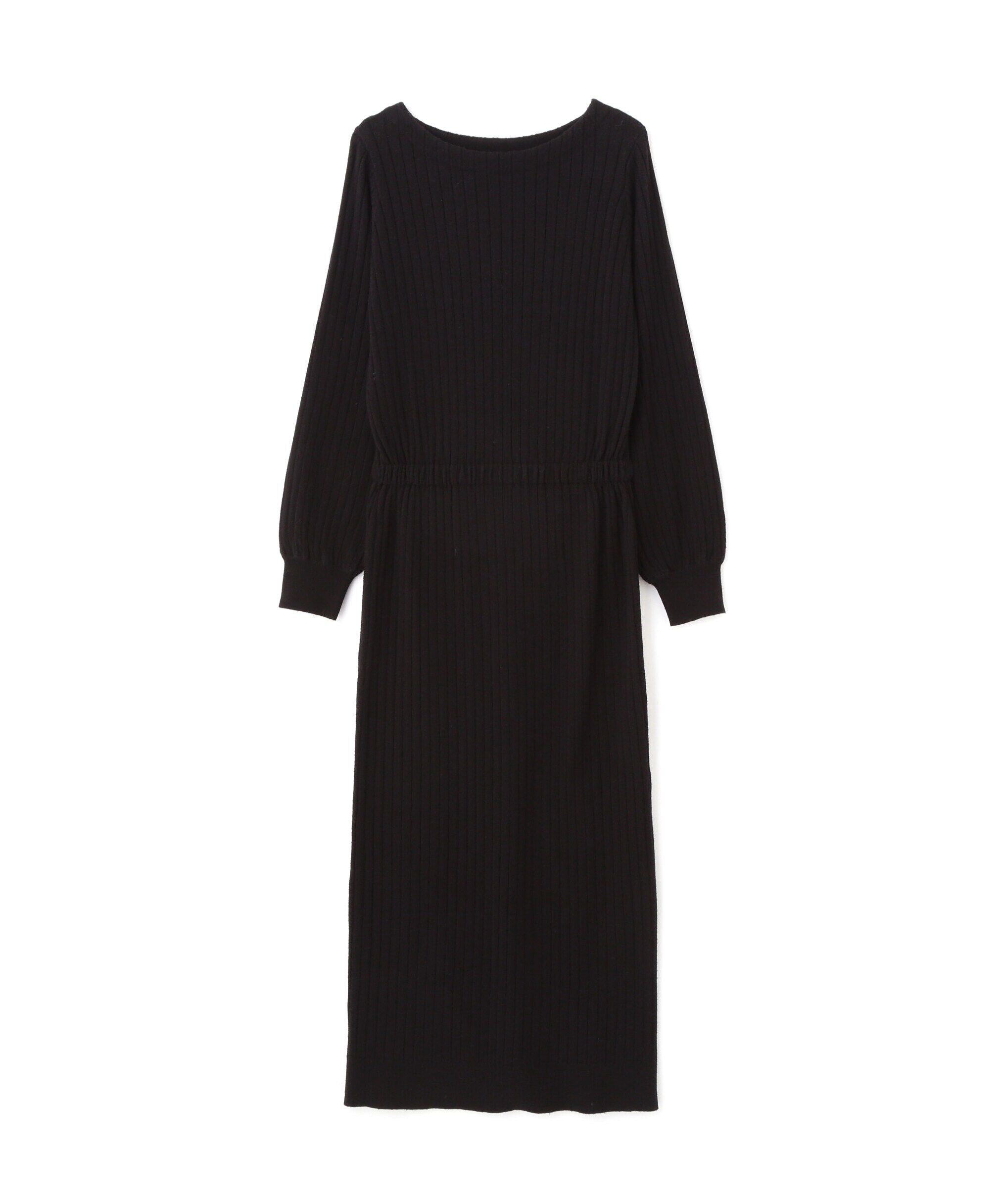  「ボートネックニットワンピース」|ワンピース|