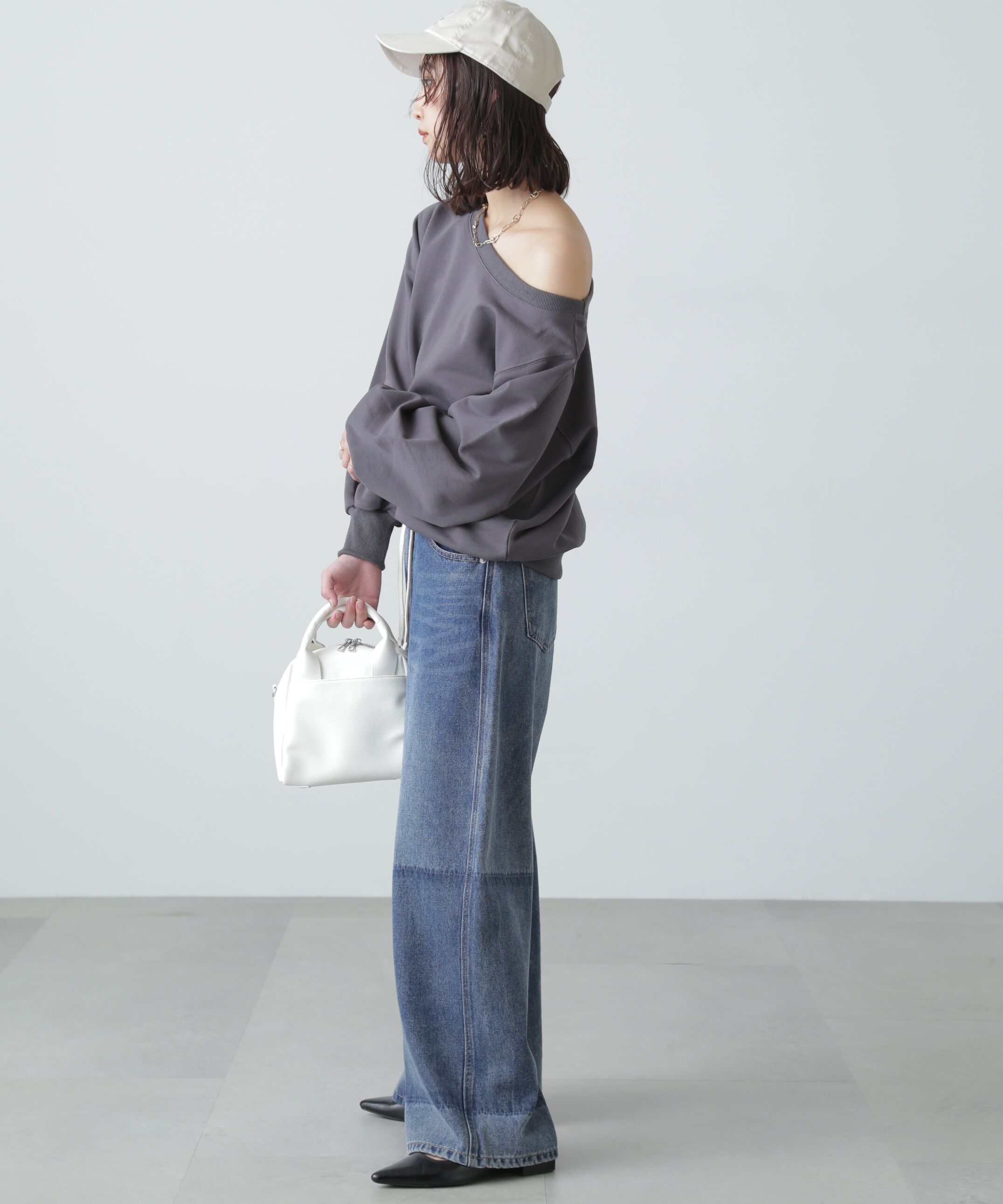  「オフショルスウェット」|Tシャツ・カットソー|