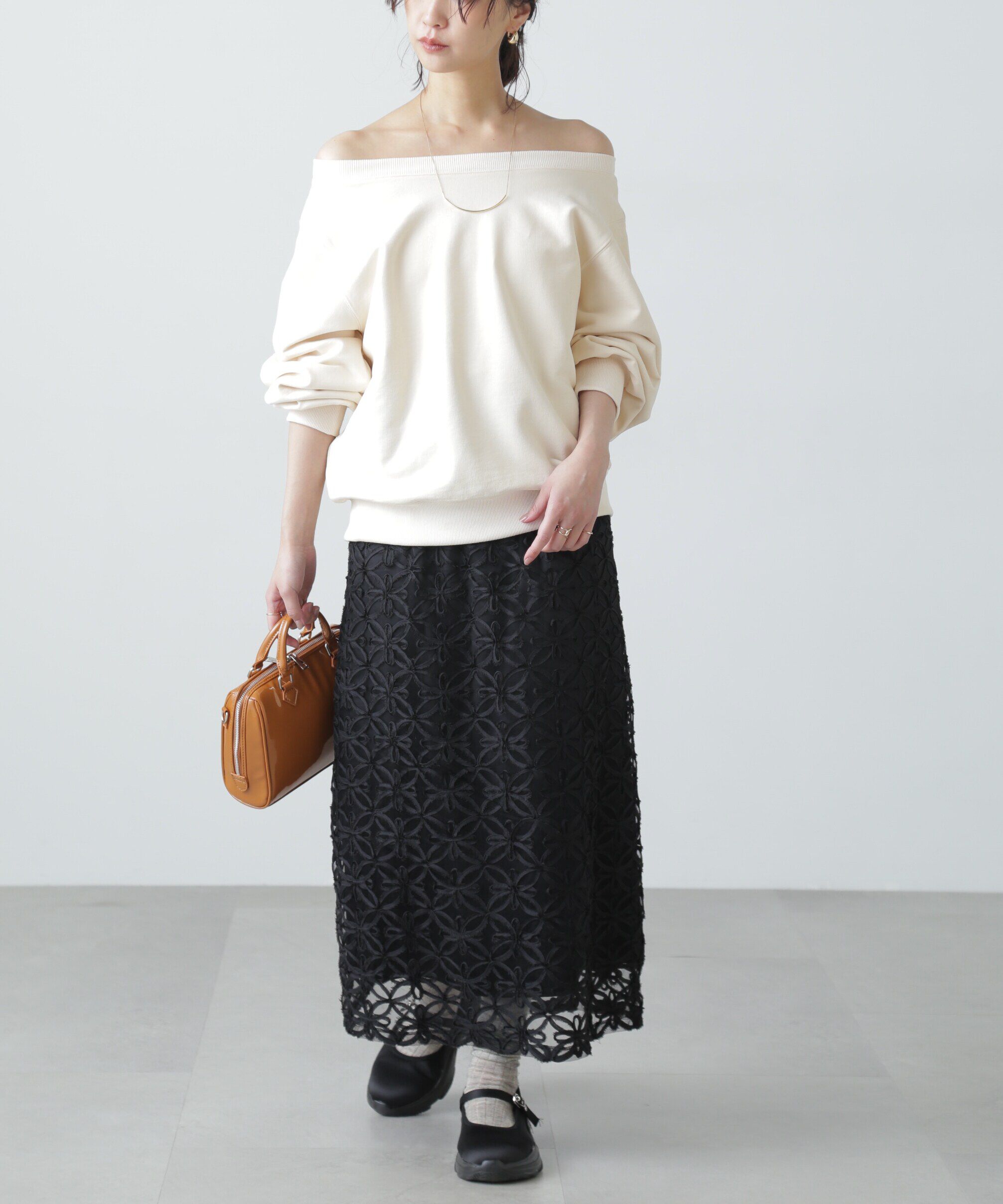  「オフショルスウェット」|Tシャツ・カットソー|