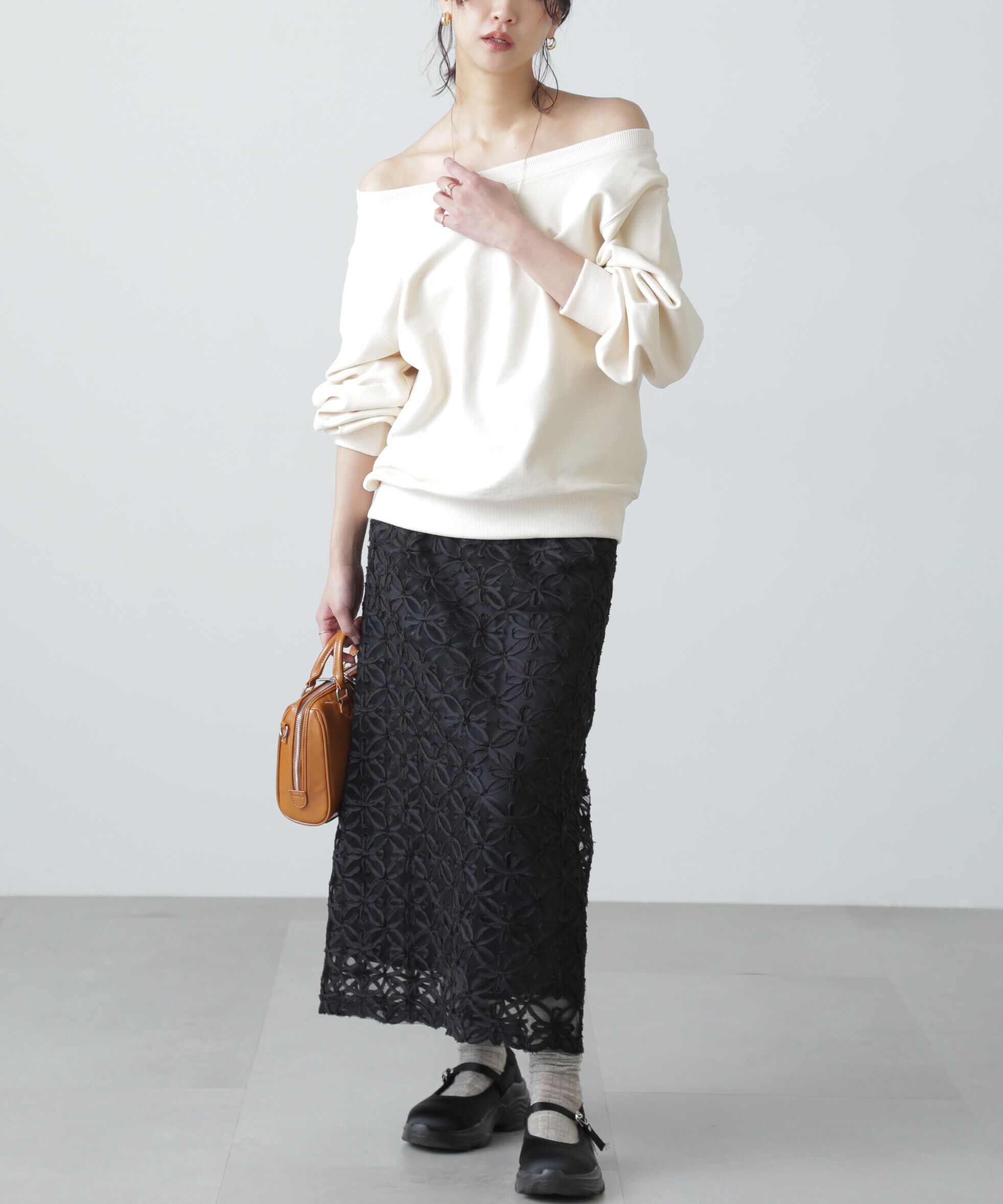  「オフショルスウェット」|Tシャツ・カットソー|