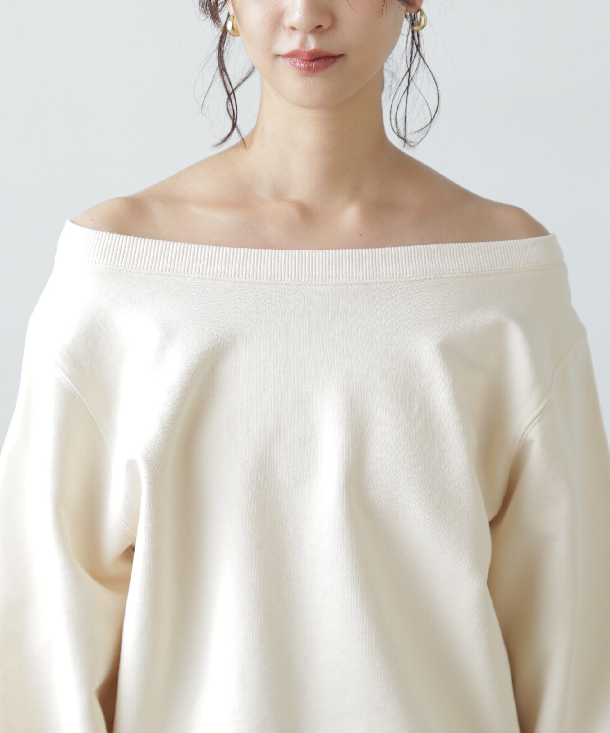  「オフショルスウェット」|Tシャツ・カットソー|