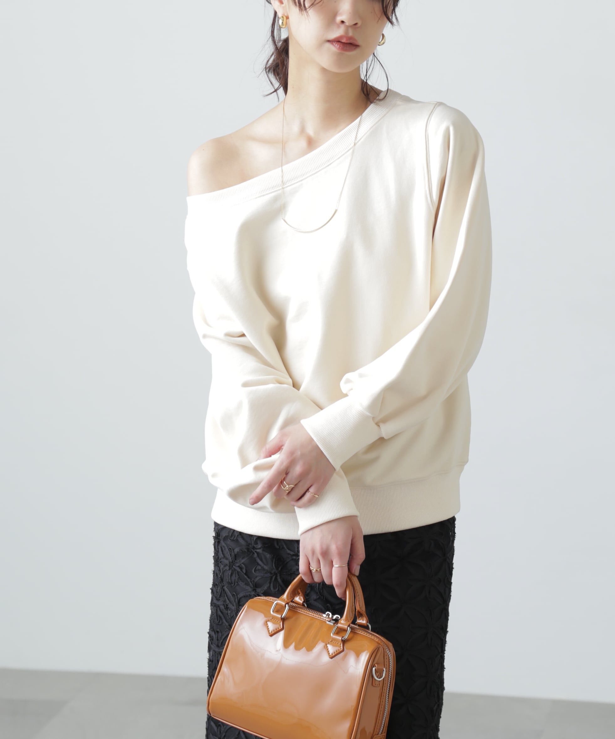  「オフショルスウェット」|Tシャツ・カットソー|