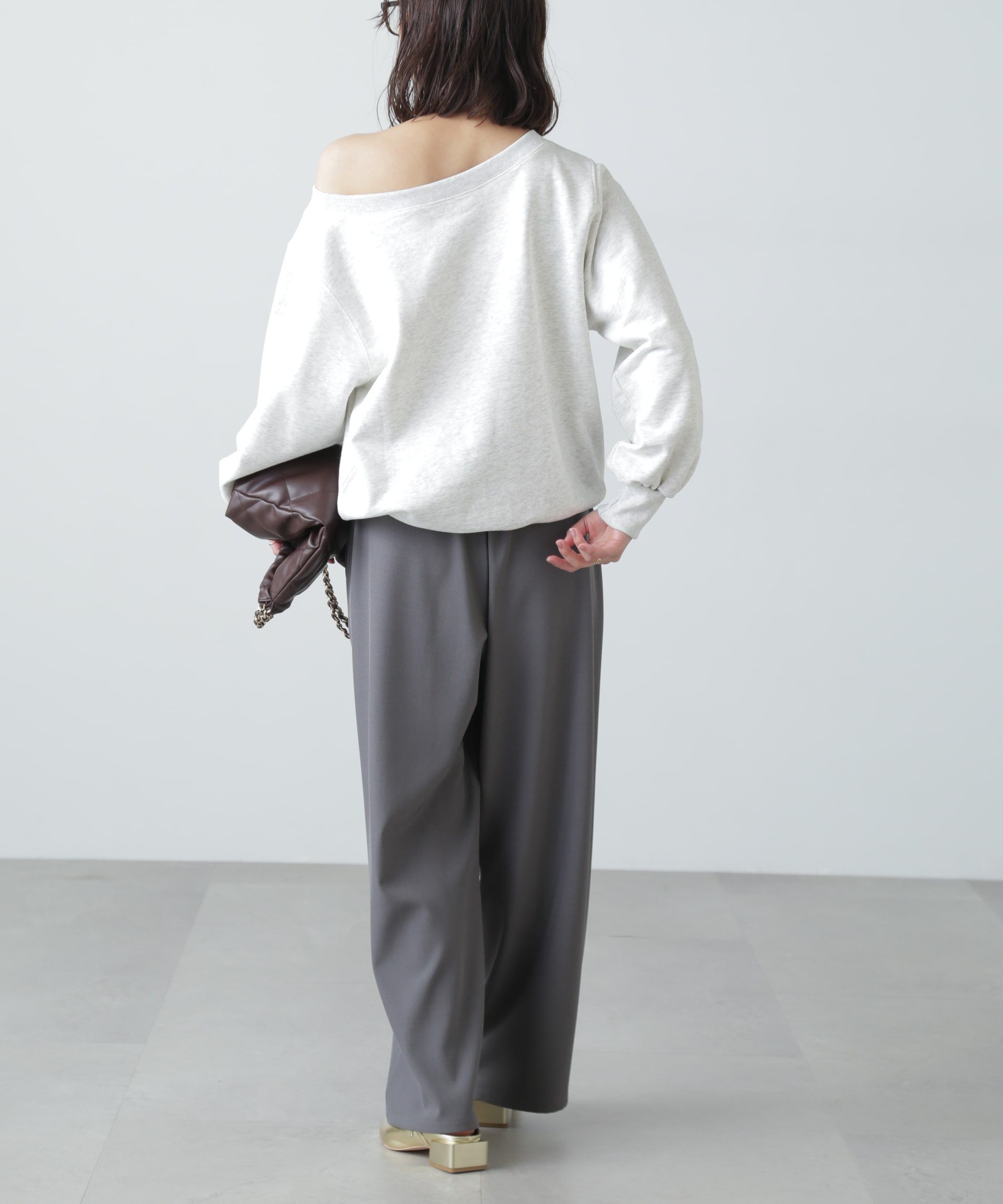  「オフショルスウェット」|Tシャツ・カットソー|