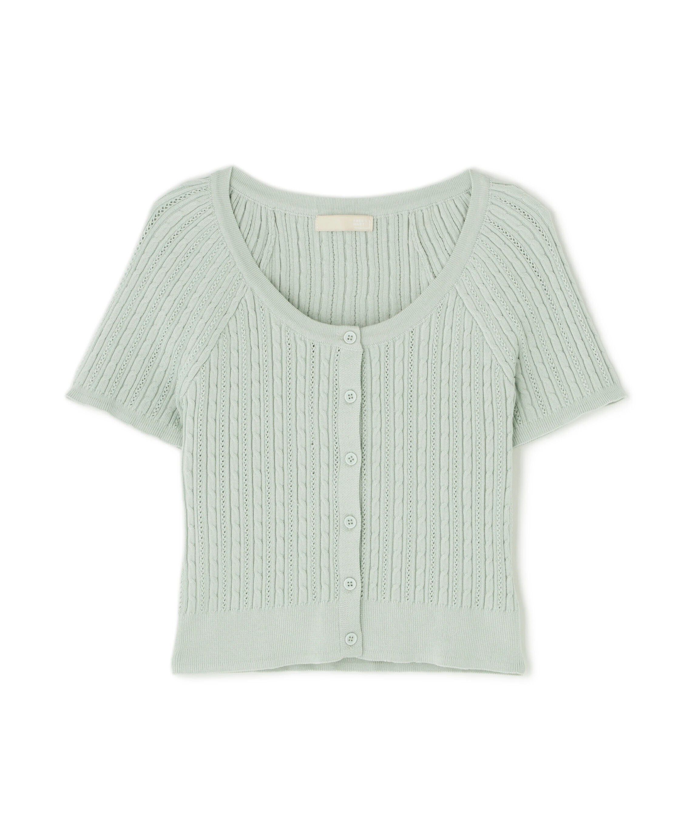  「ミニケーブルショートカーディガン」|ニット・セーター|