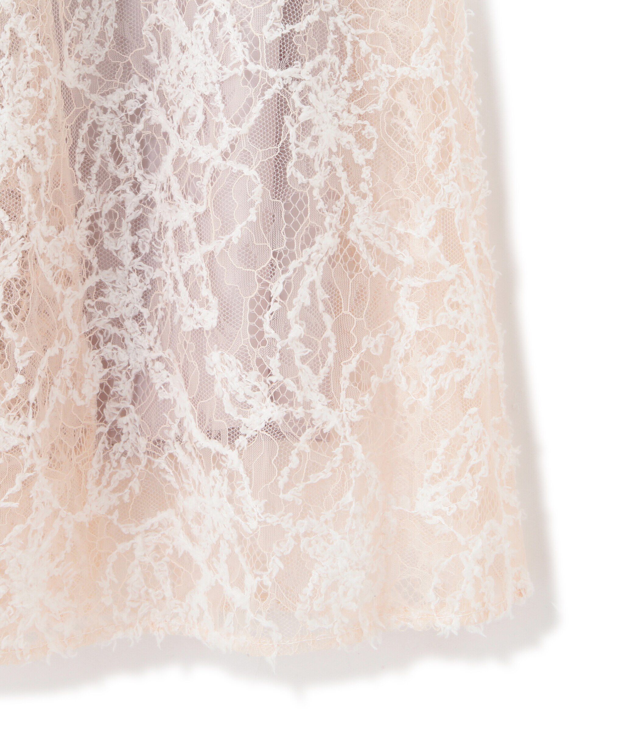  「モール刺繍レースドッキングワンピース」|ワンピース|