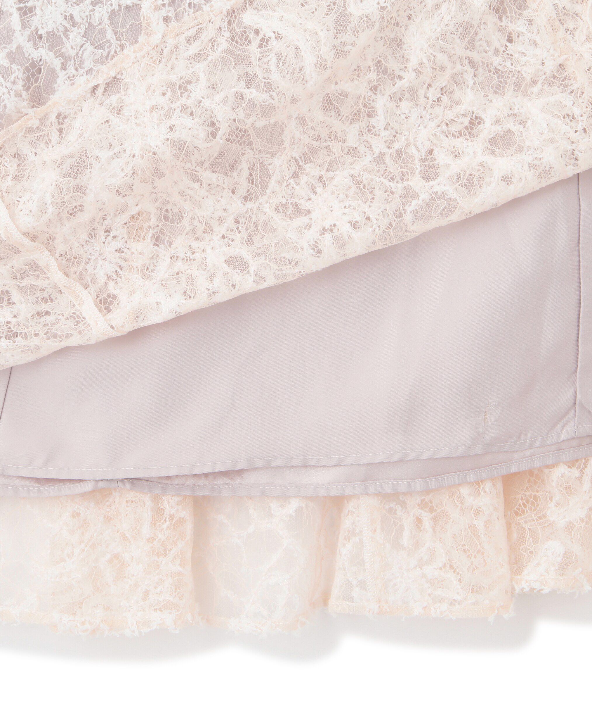  「モール刺繍レースドッキングワンピース」|ワンピース|