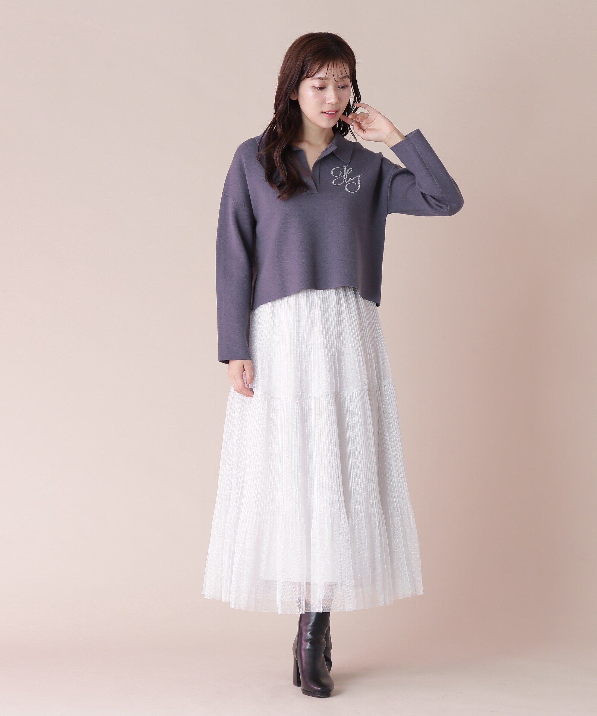  「スキッパーニットトップス」|ニット・セーター|