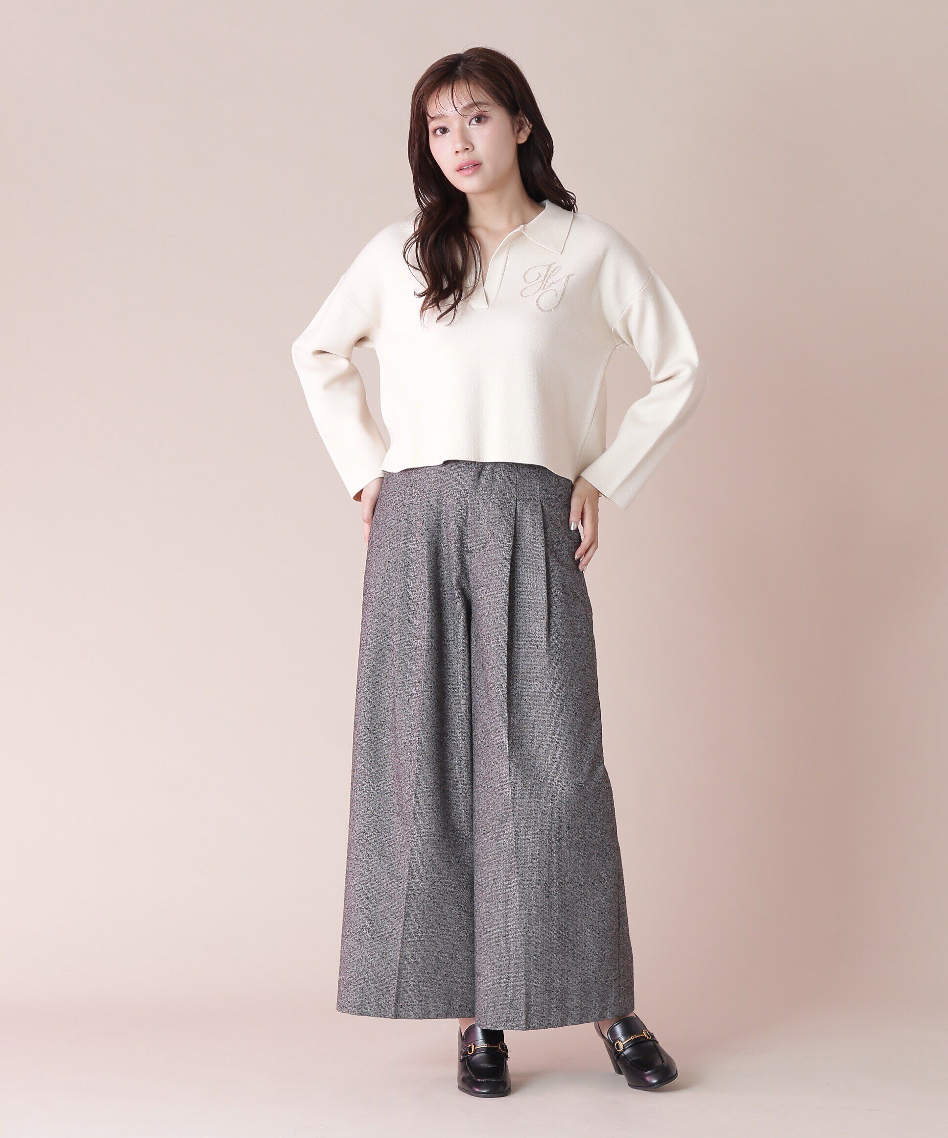  「スキッパーニットトップス」|ニット・セーター|