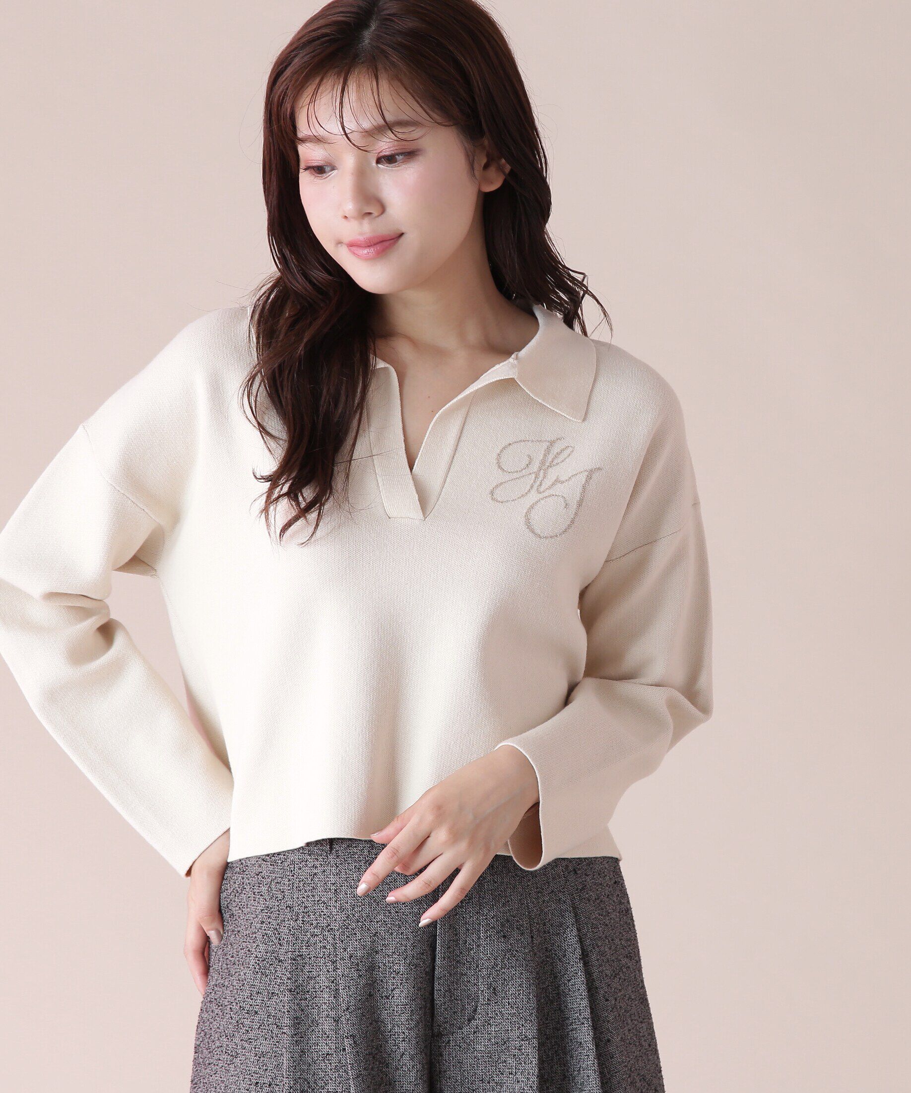  「スキッパーニットトップス」|ニット・セーター|