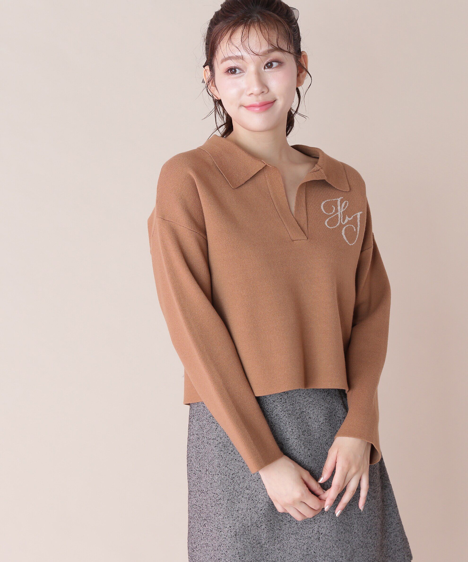  「スキッパーニットトップス」|ニット・セーター|