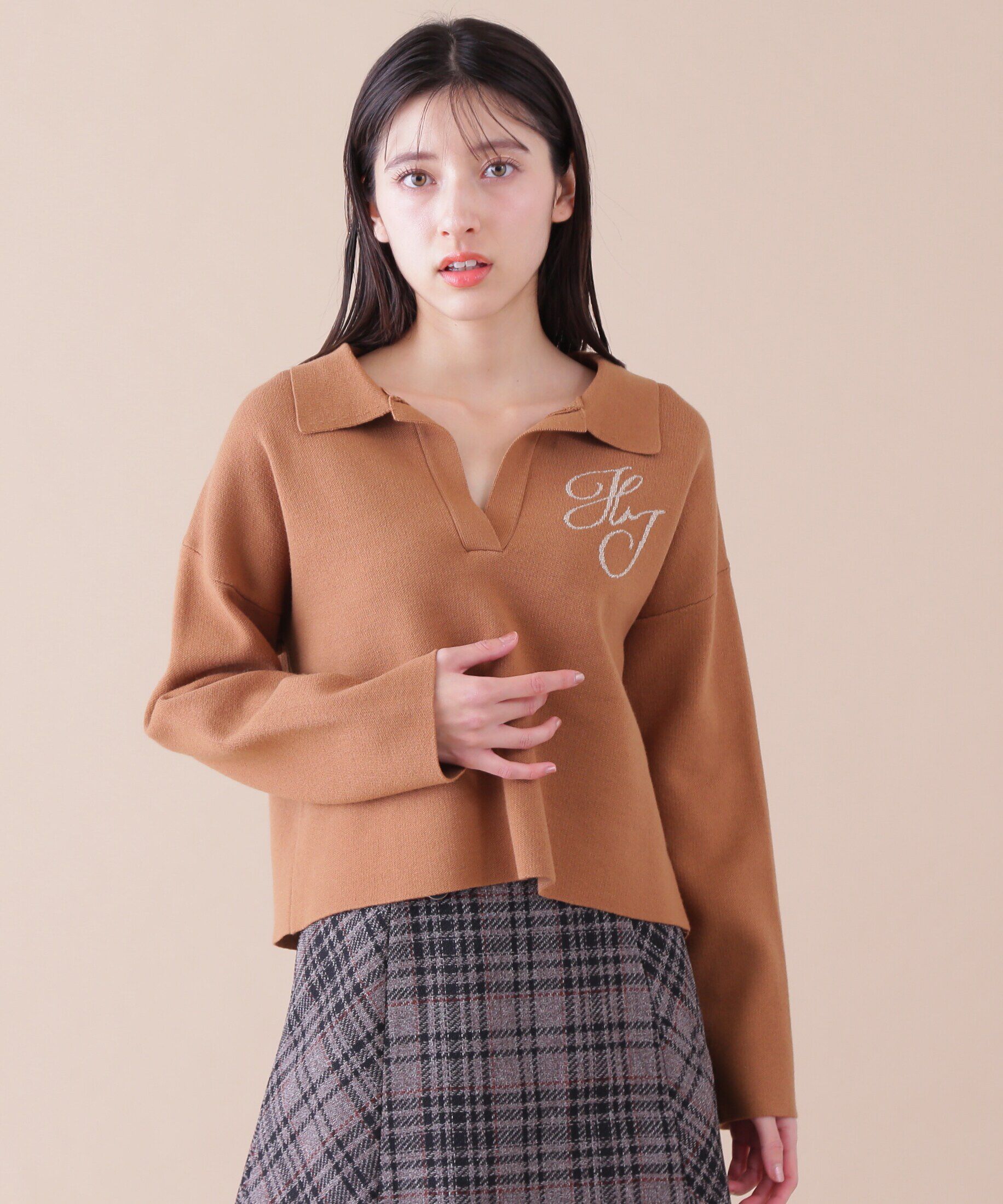  「スキッパーニットトップス」|ニット・セーター|