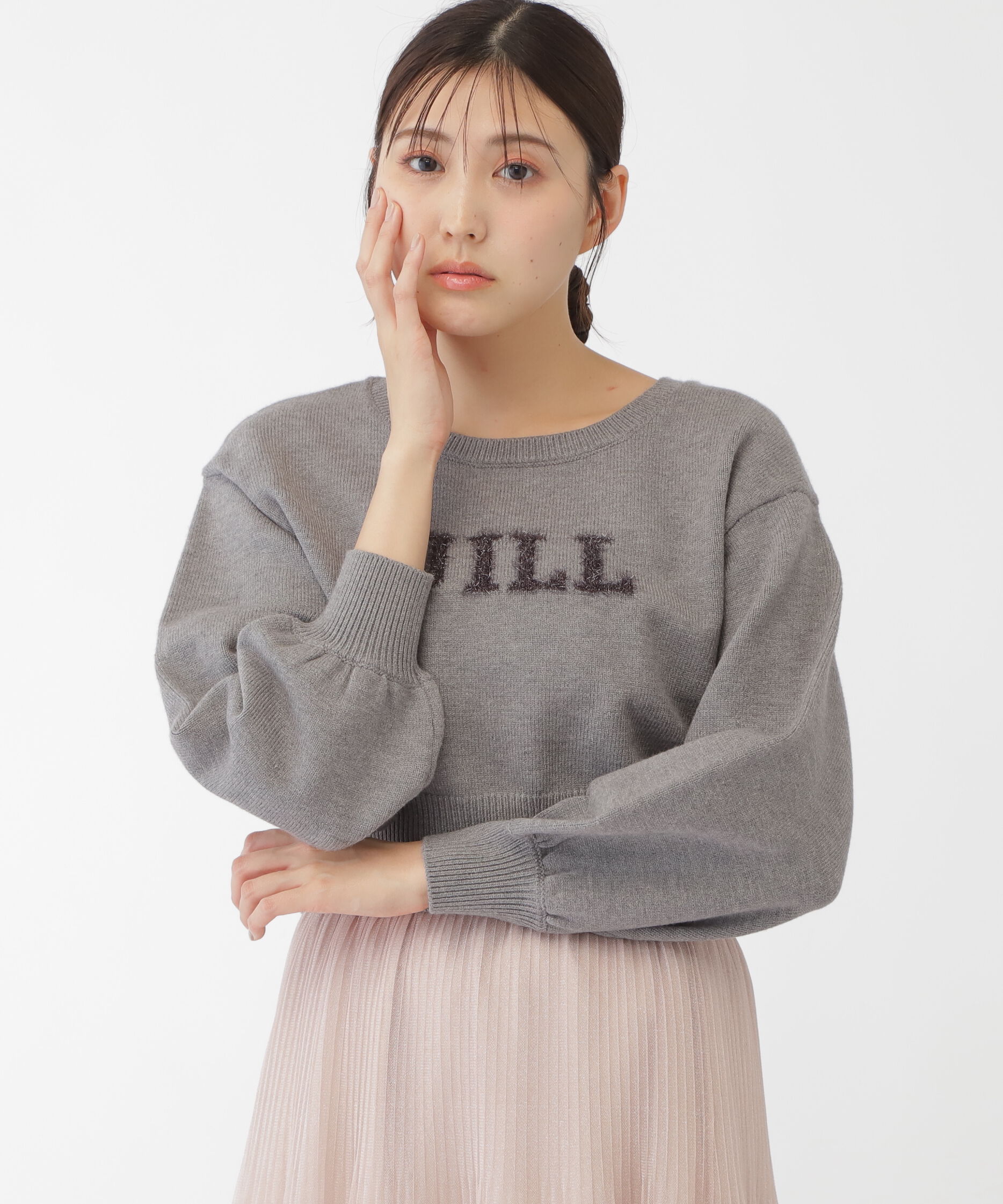  「バリエ―ションジャガードロゴニット」|ニット・セーター|