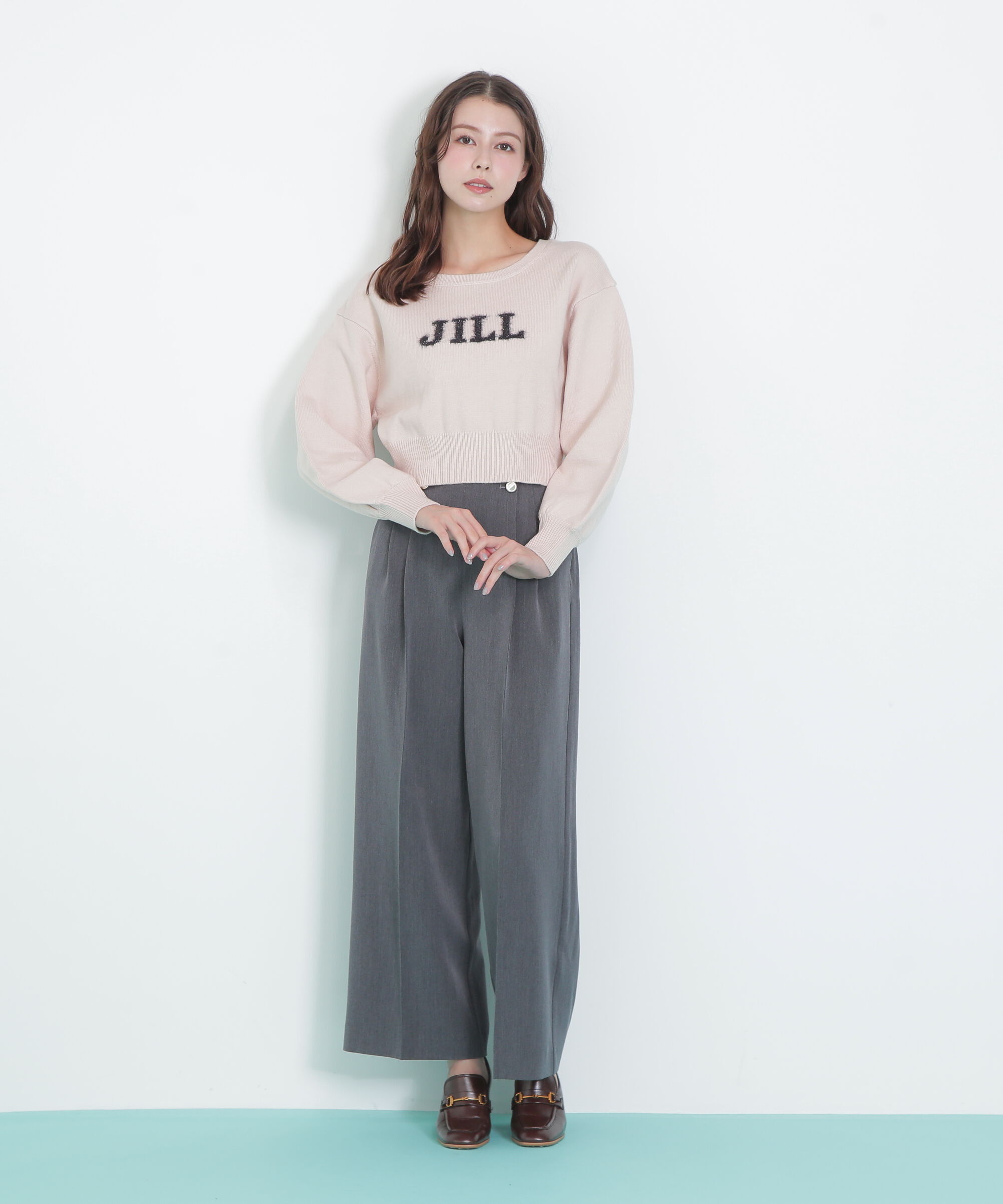  「バリエ―ションジャガードロゴニット」|ニット・セーター|